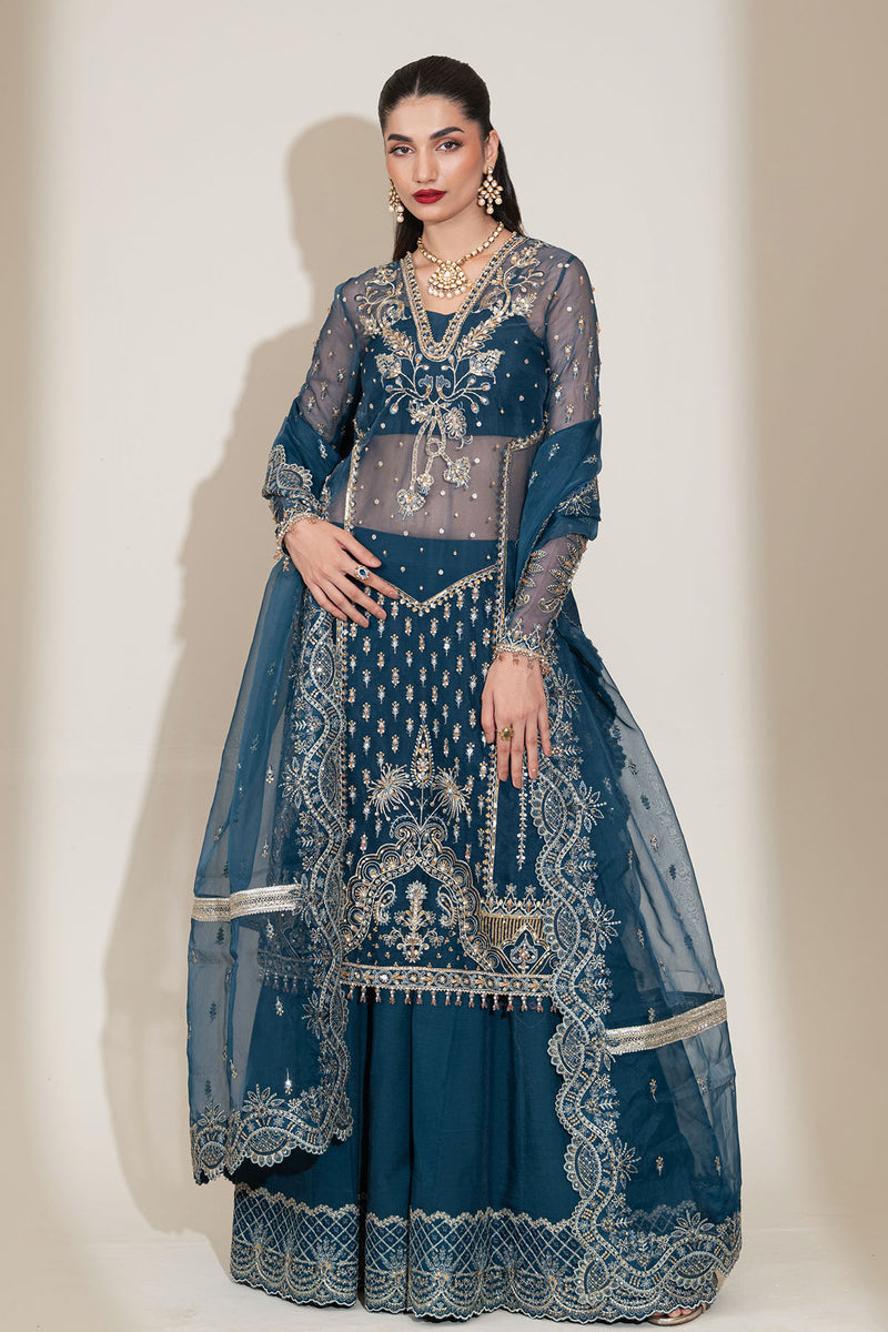 Enzo | Etoile Filante Luxury Collection | ESPOIR XS Teal Blue Organza