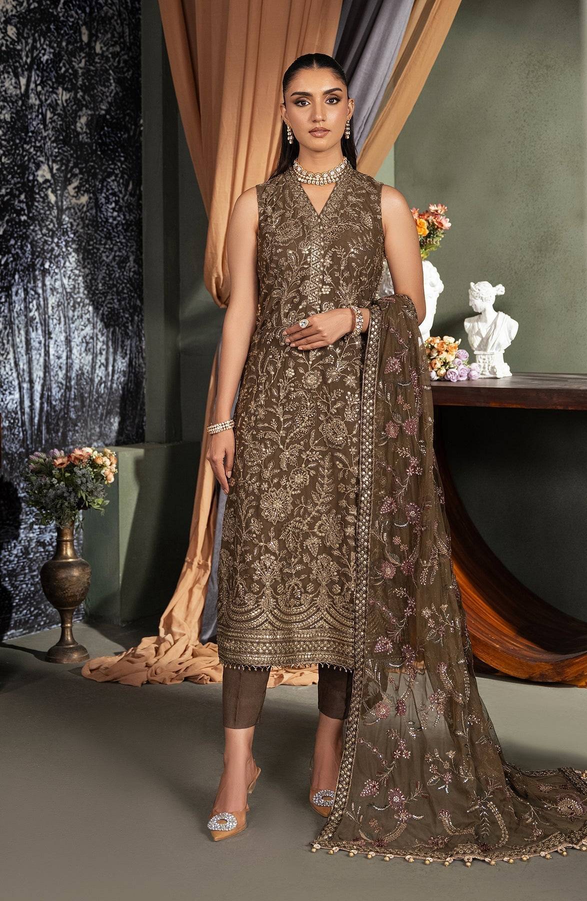 Zarif | Heritage Formals | ZHF 06 ZHALAY - Pakistani Designer Dress - by Zarif | Type: Formal - 100% Original at Saira Sultan