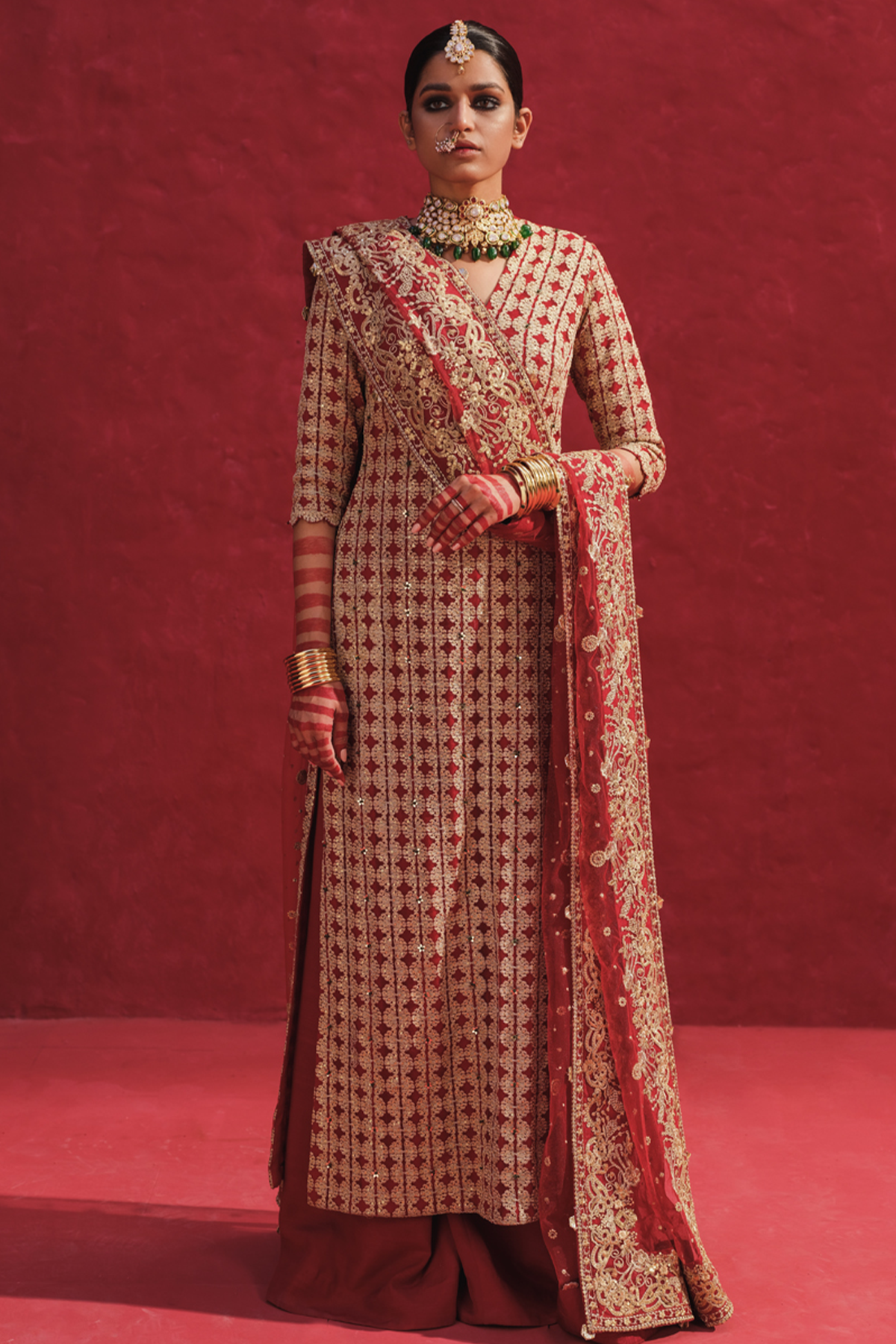 Erum Khan | Laal Rang | NIGAAR - Pakistani Designer Dress - by Erum Khan | Type: Bridal - 100% Original at Saira Sultan