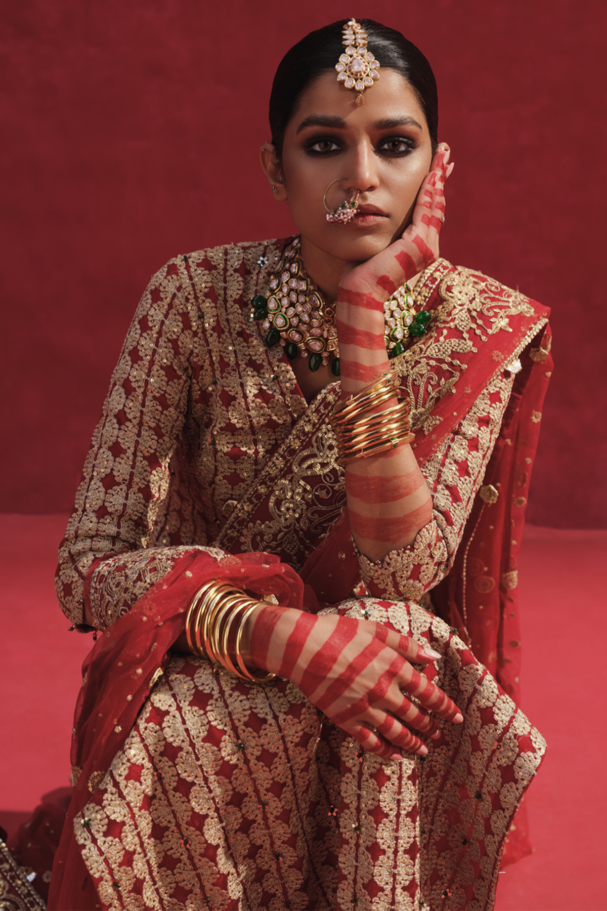 Erum Khan | Laal Rang | NIGAAR - Pakistani Designer Dress - by Erum Khan | Type: Bridal - 100% Original at Saira Sultan