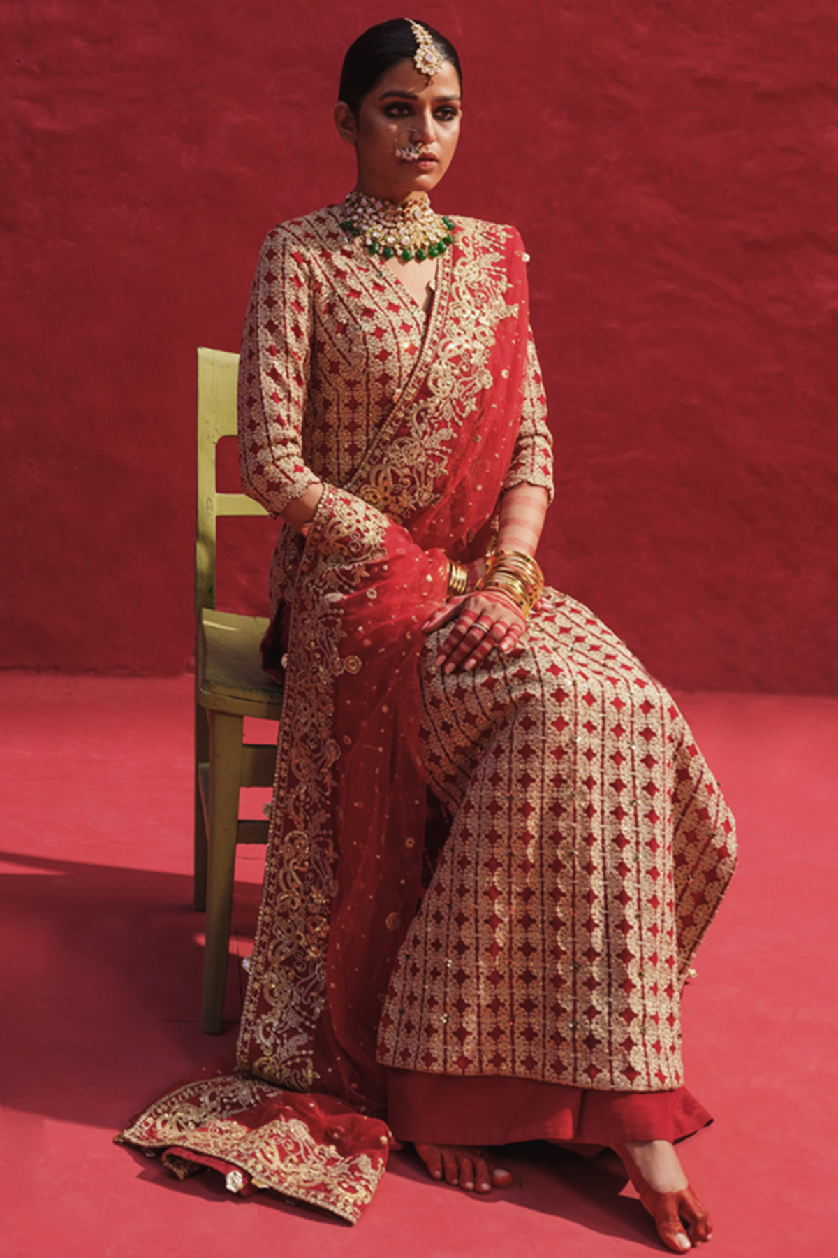 Erum Khan | Laal Rang | NIGAAR - Pakistani Designer Dress - by Erum Khan | Type: Bridal - 100% Original at Saira Sultan