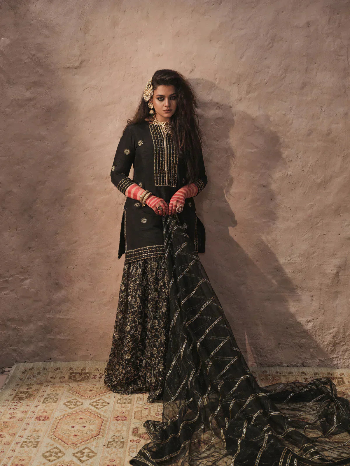 Erum Khan | Shab Siyah 23 | Noor - Pakistani Designer Dress - by Erum Khan | Type: Formal - 100% Original at Saira Sultan