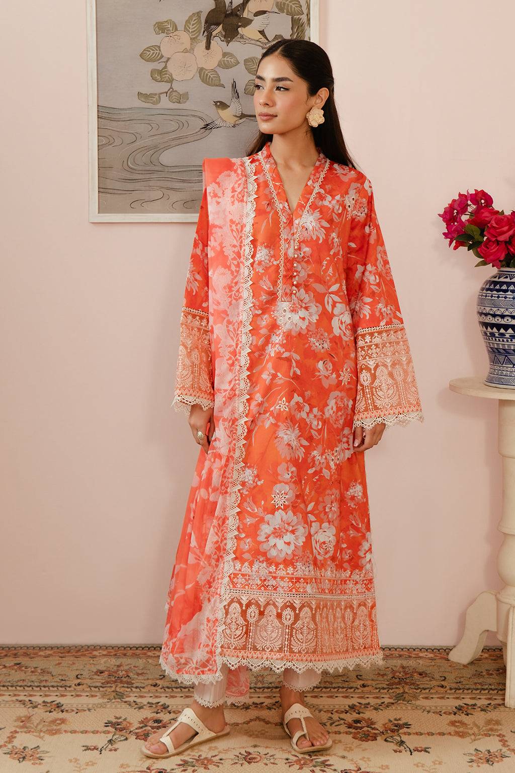 Afrozeh | Malina Lawn Collection| Azlin - Pakistani Designer Dress - by Afrozeh | Type: Luxury - 100% Original at Saira Sultan