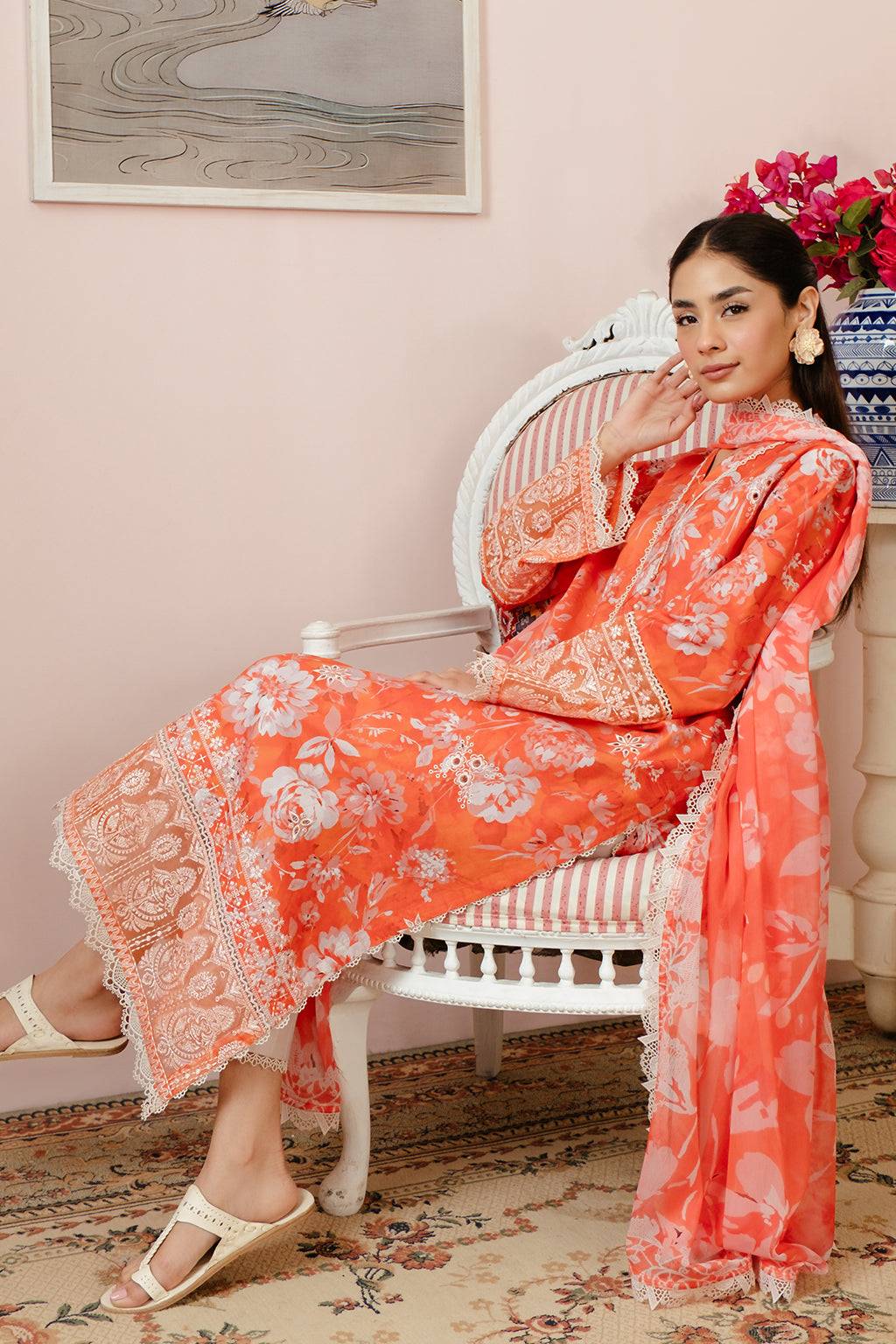 Afrozeh | Malina Lawn Collection| Azlin - Pakistani Designer Dress - by Afrozeh | Type: Luxury - 100% Original at Saira Sultan