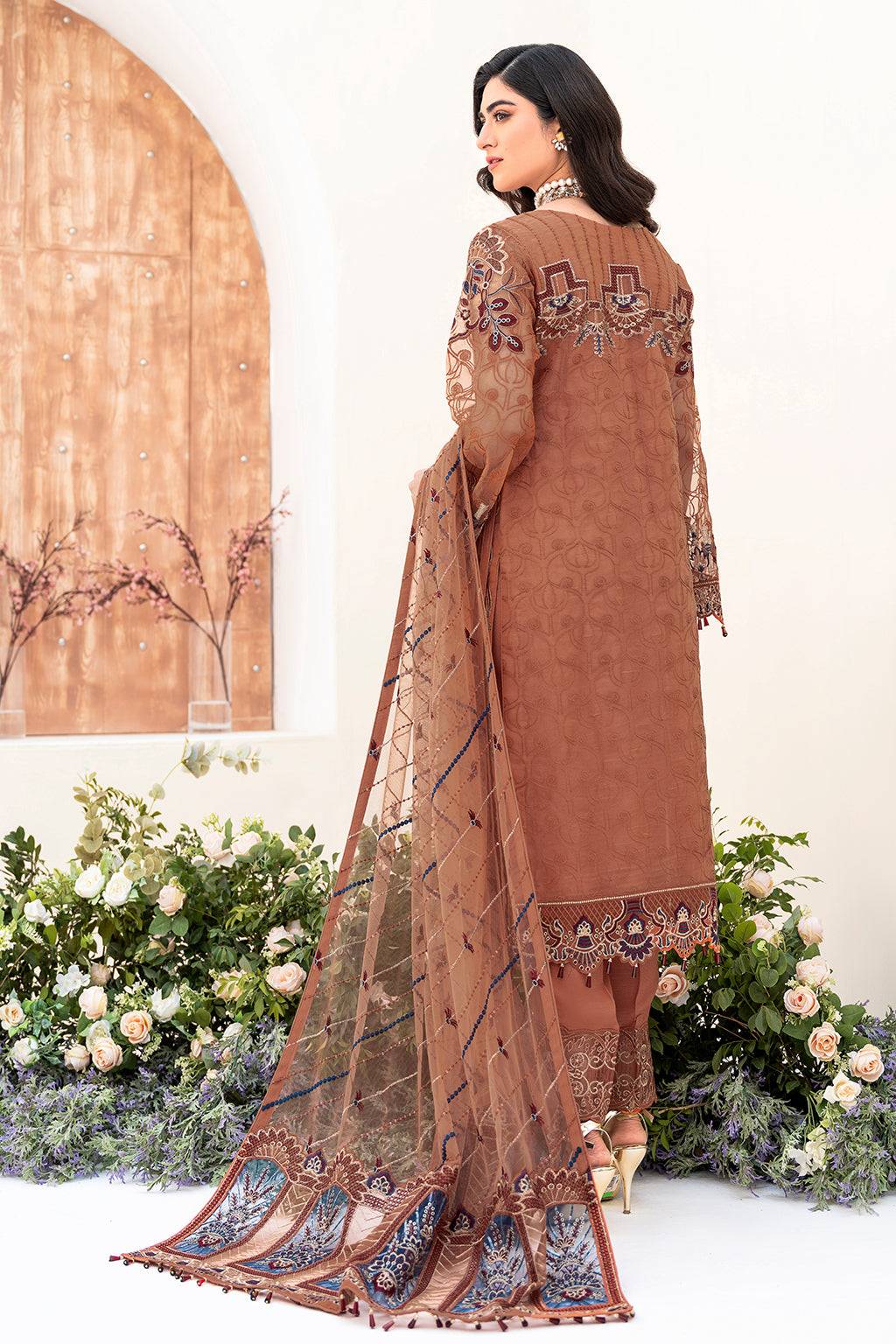 Ramsha | Minhal Organza Collection | M-808 - Pakistani Designer Dress - by Ramsha | Type: Formal - 100% Original at Saira Sultan
