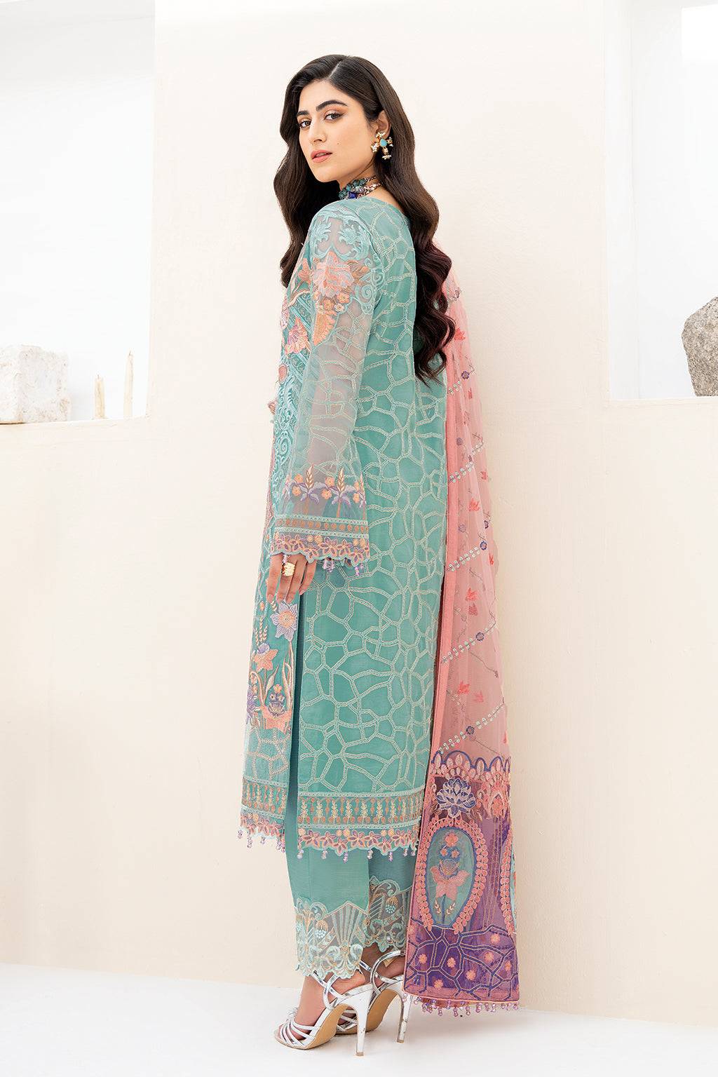Ramsha | Minhal Organza Collection | M-807 - Pakistani Designer Dress - by Ramsha | Type: Formal - 100% Original at Saira Sultan