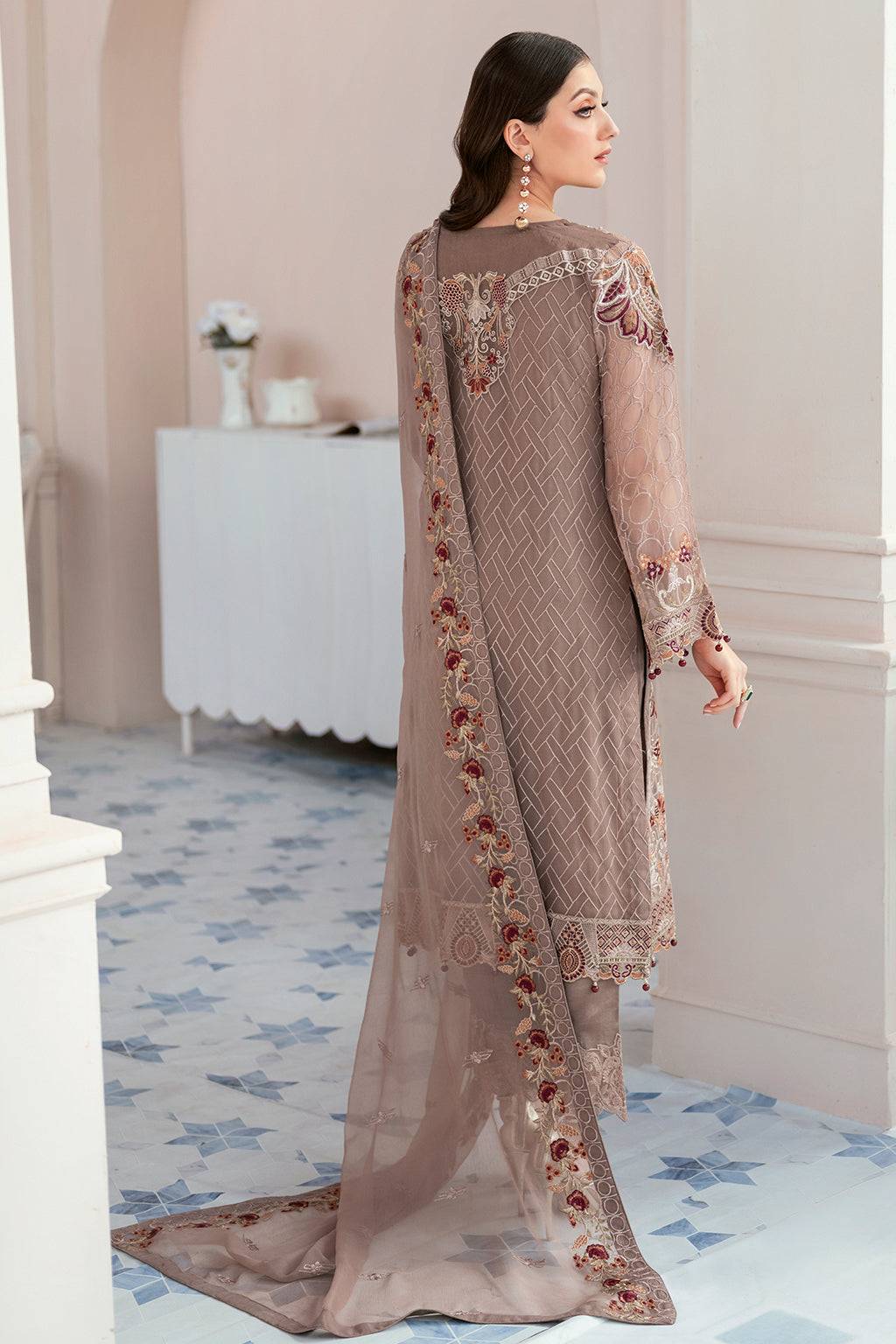 Ramsha | Rangoon Chiffon Collection 24 | D-905 - Pakistani Designer Dress - by Ramsha | Type: Formal - 100% Original at Saira Sultan