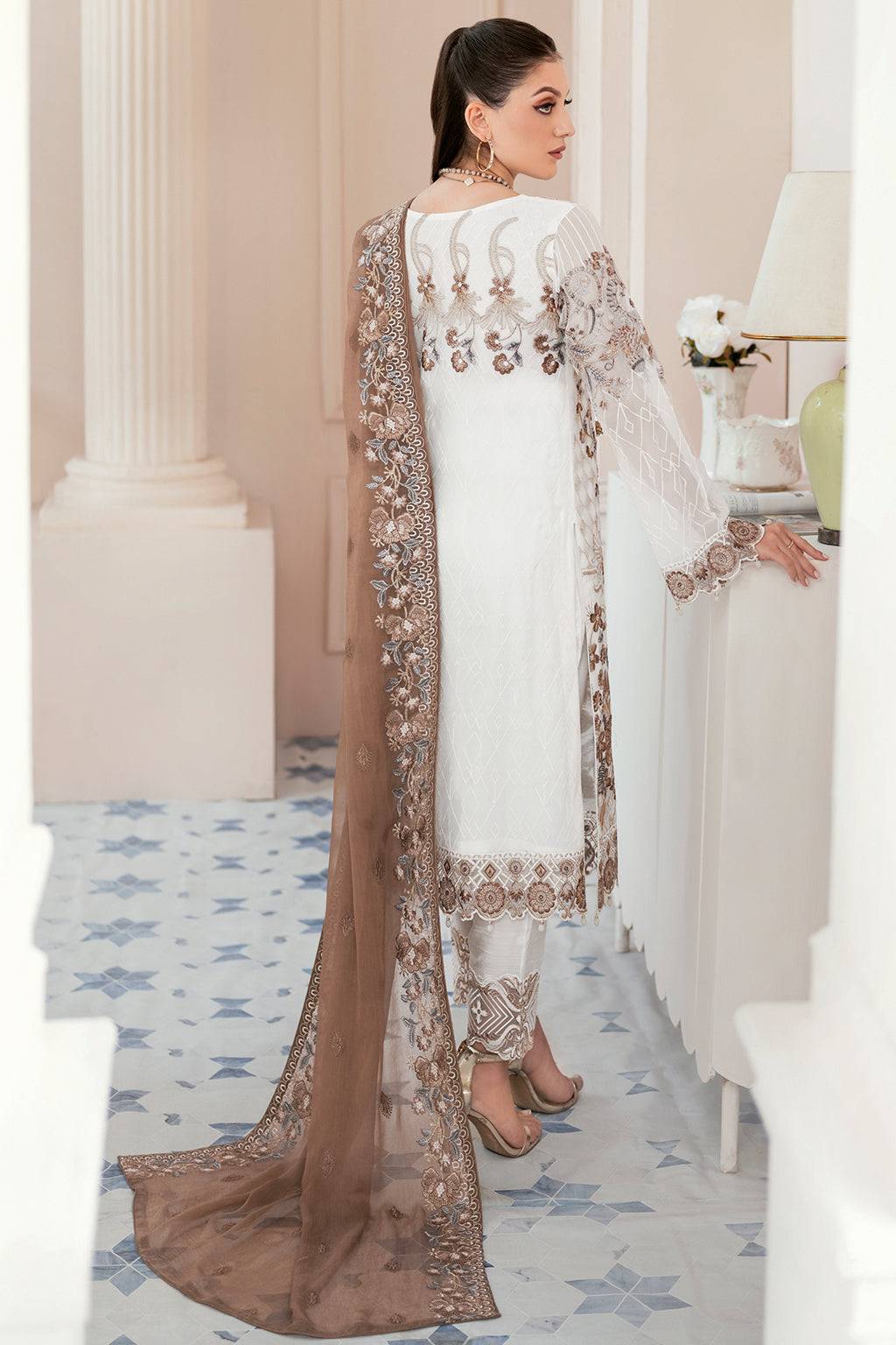 Ramsha | Rangoon Chiffon Collection 24 | D-911 - Pakistani Designer Dress - by Ramsha | Type: Formal - 100% Original at Saira Sultan