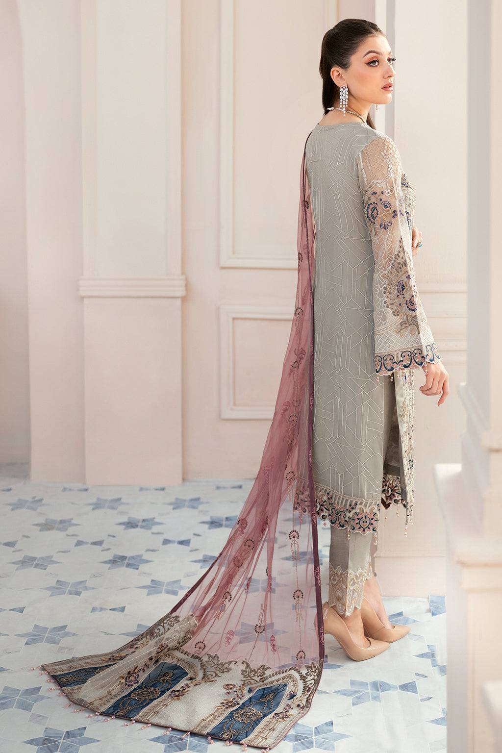 Ramsha | Rangoon Chiffon Collection 24 | D-907 - Pakistani Designer Dress - by Ramsha | Type: Formal - 100% Original at Saira Sultan