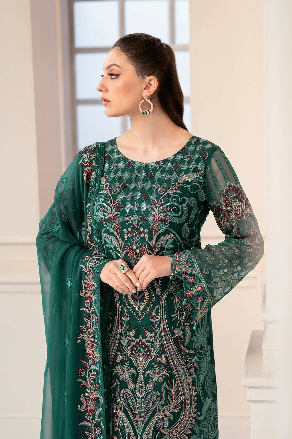 Ramsha | Rangoon Chiffon Collection 24 | D-908 - Pakistani Designer Dress - by Ramsha | Type: Formal - 100% Original at Saira Sultan