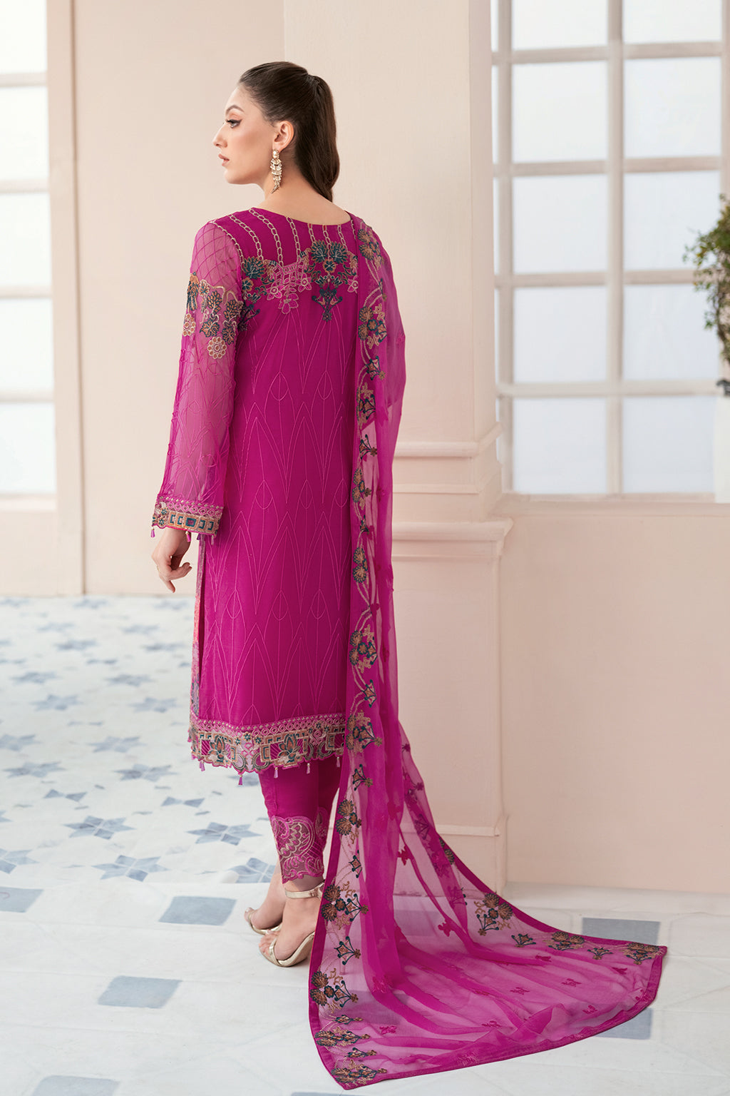 Ramsha | Rangoon Chiffon Collection 24 | D-912 - Pakistani Designer Dress - by Ramsha | Type: Formal - 100% Original at Saira Sultan