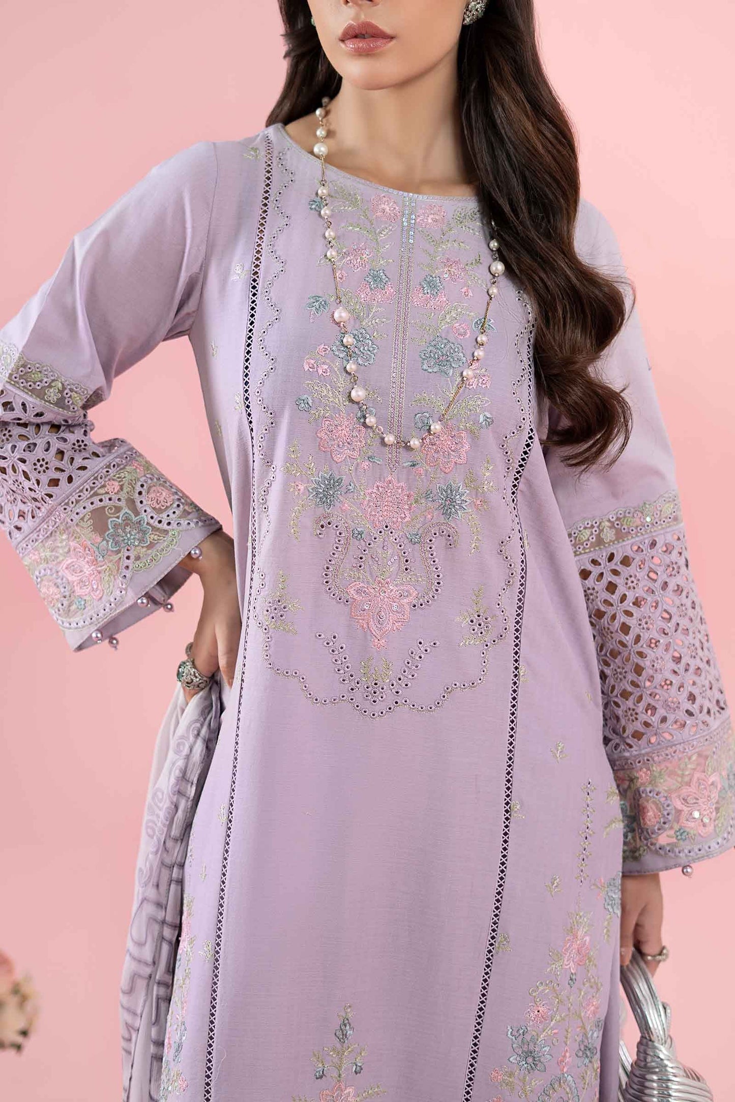 Maria B | Luxury Pret 25 | DW-EA25-05 L Lilac Dobby