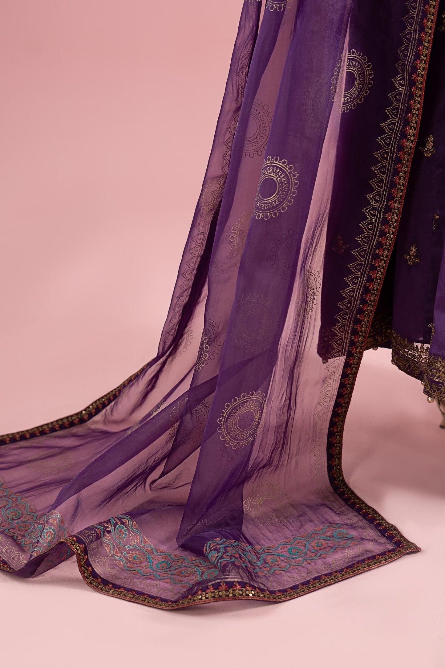 Maria B | Luxury Pret 25 | DW-EA25-12 XL Dark Purple Lawn