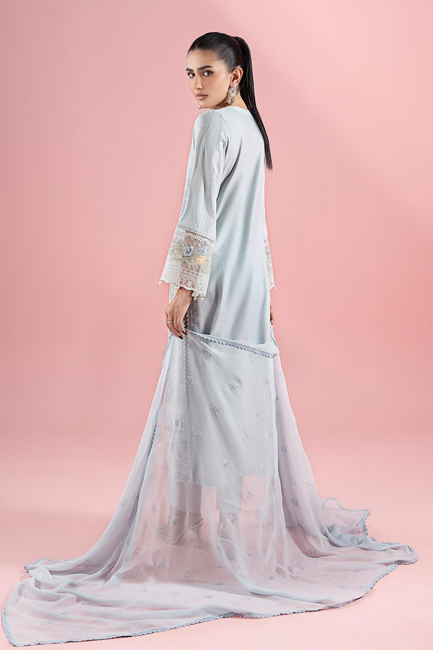 Maria B | Luxury Pret 25 | DW-EA25-25 S Gray Dobby