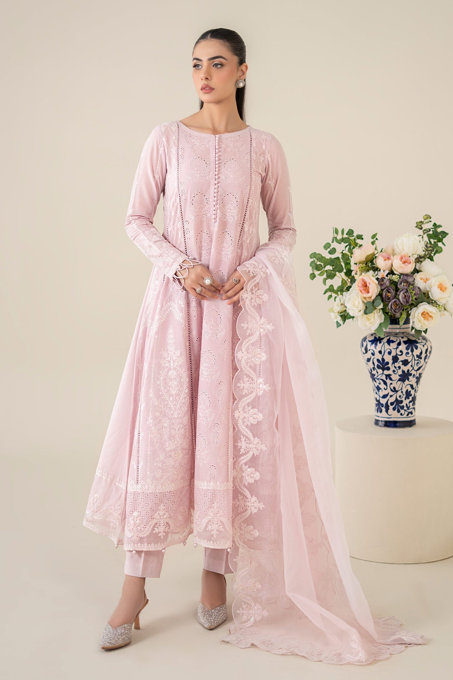 Maria B | Luxury Pret 25 | DW-EA25-39 XS Lavender Pinocchio Lawn