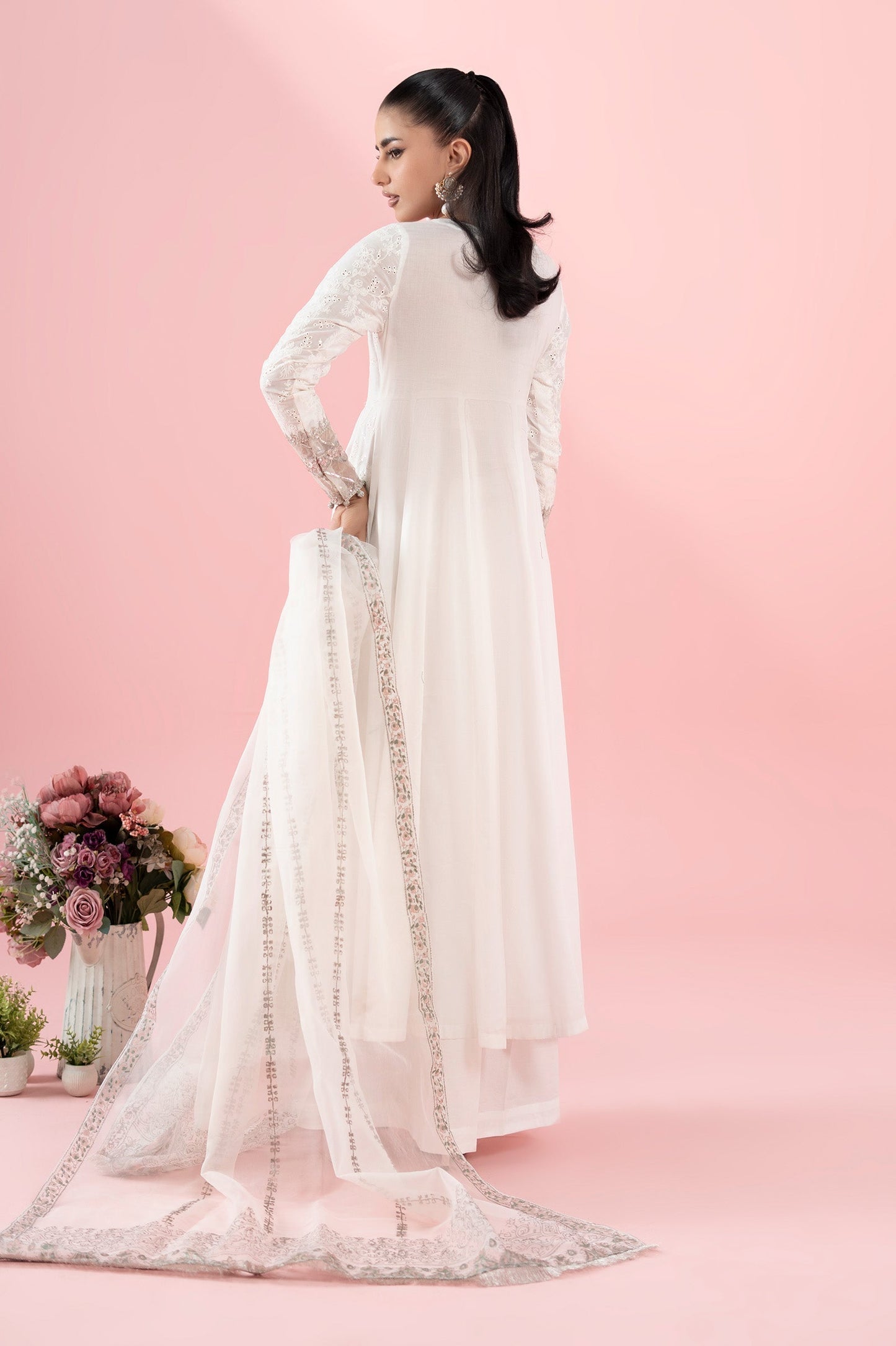 Maria B | Luxury Pret 25 | DW-EA25-65 S Off White Lawn