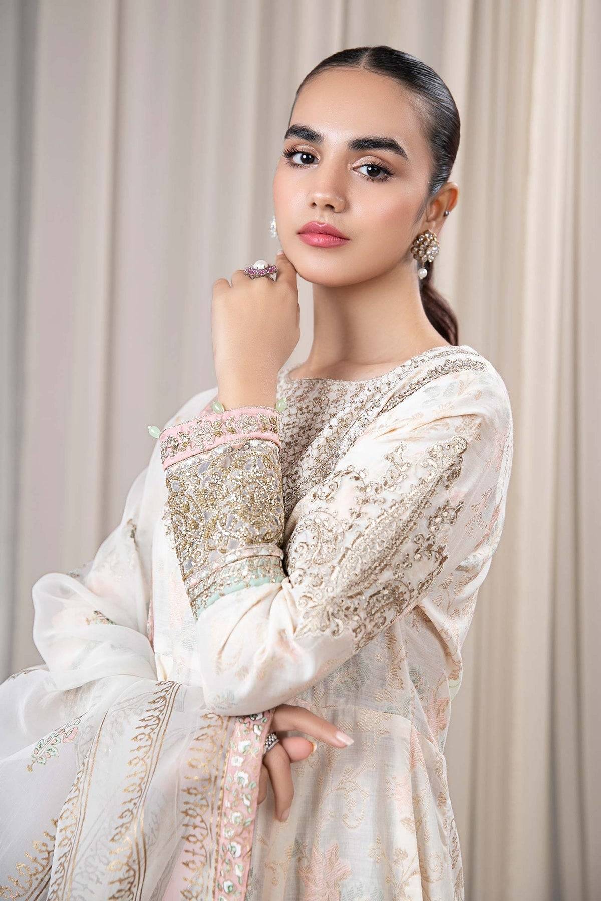 Maria B | Casual Pret 2024 | DW-EF24-56A - Pakistani Designer Dress - by Maria B | Type: Casuals - 100% Original at Saira Sultan