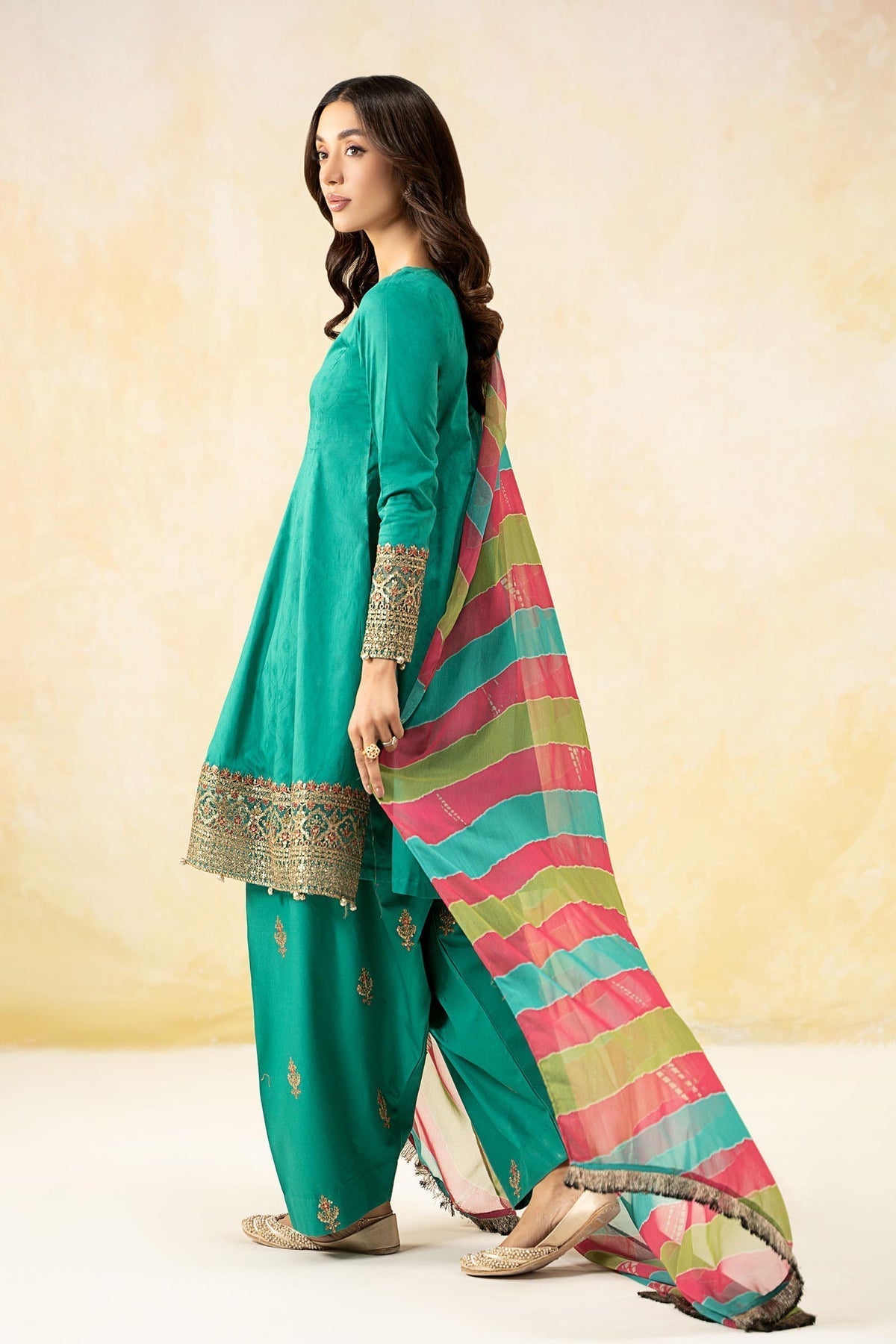Maria B | Formal Wears | DW-EF25-10 S Ferozi Jacquard Lawn