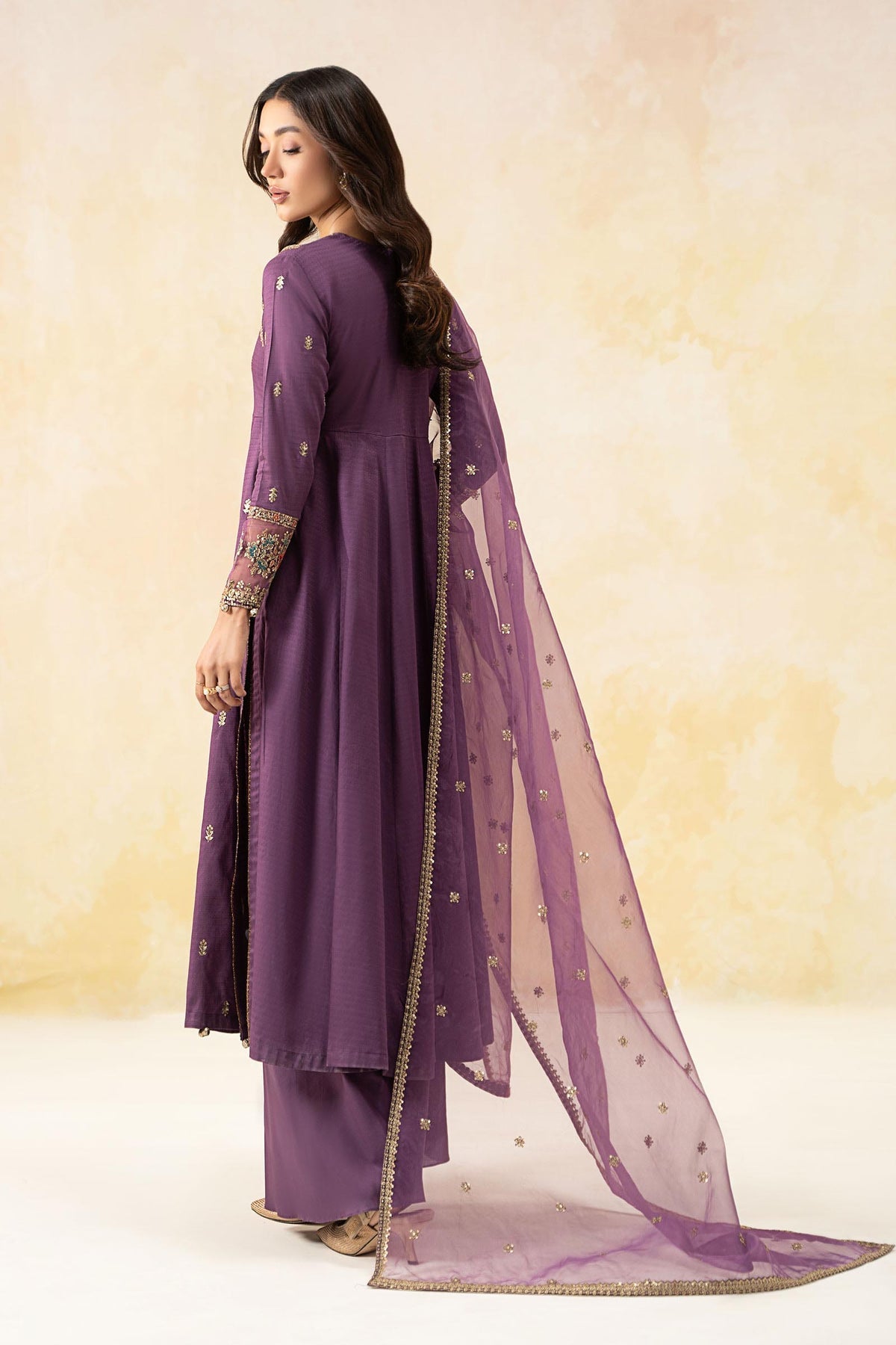 Maria B | Formal Wears | DW-EF25-19 L Plum Lawn