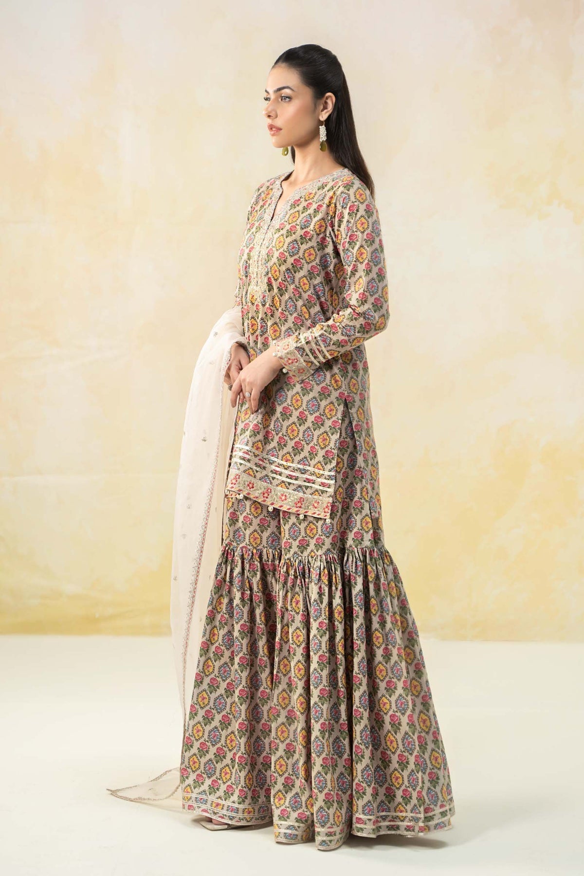 Maria B | Formal Wears | DW-EF25-25 XL Off White Lawn