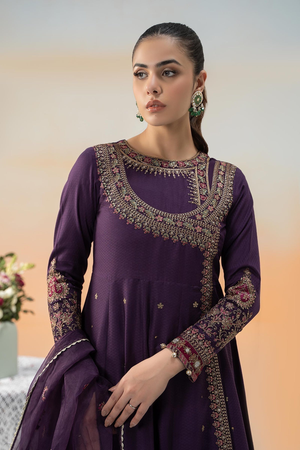 Maria B | Formal Wears | DW-EF25-40 L Plum Lawn