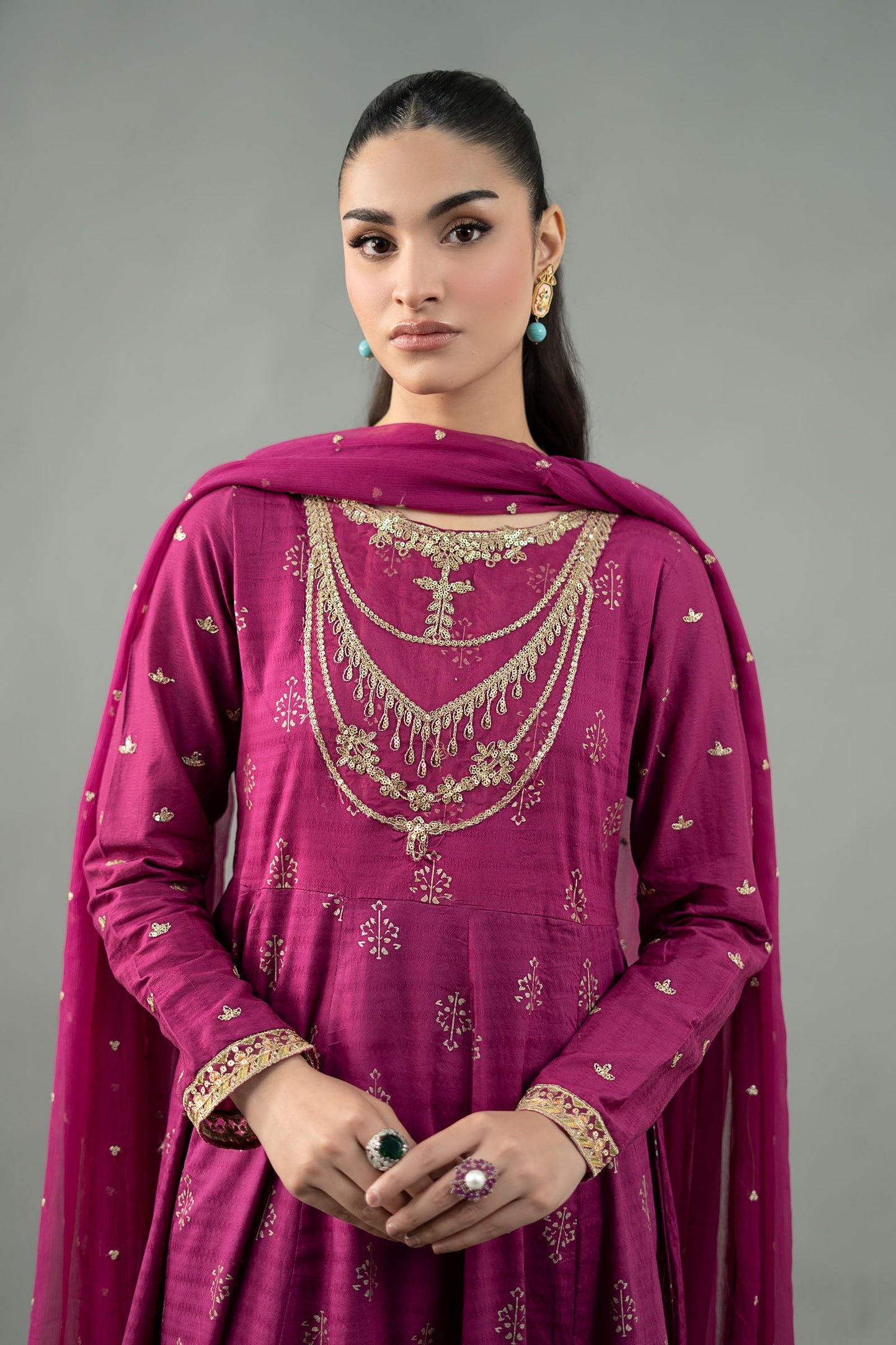 Maira B | Ready to Wear | DW-EF21-04R1 S Maroon