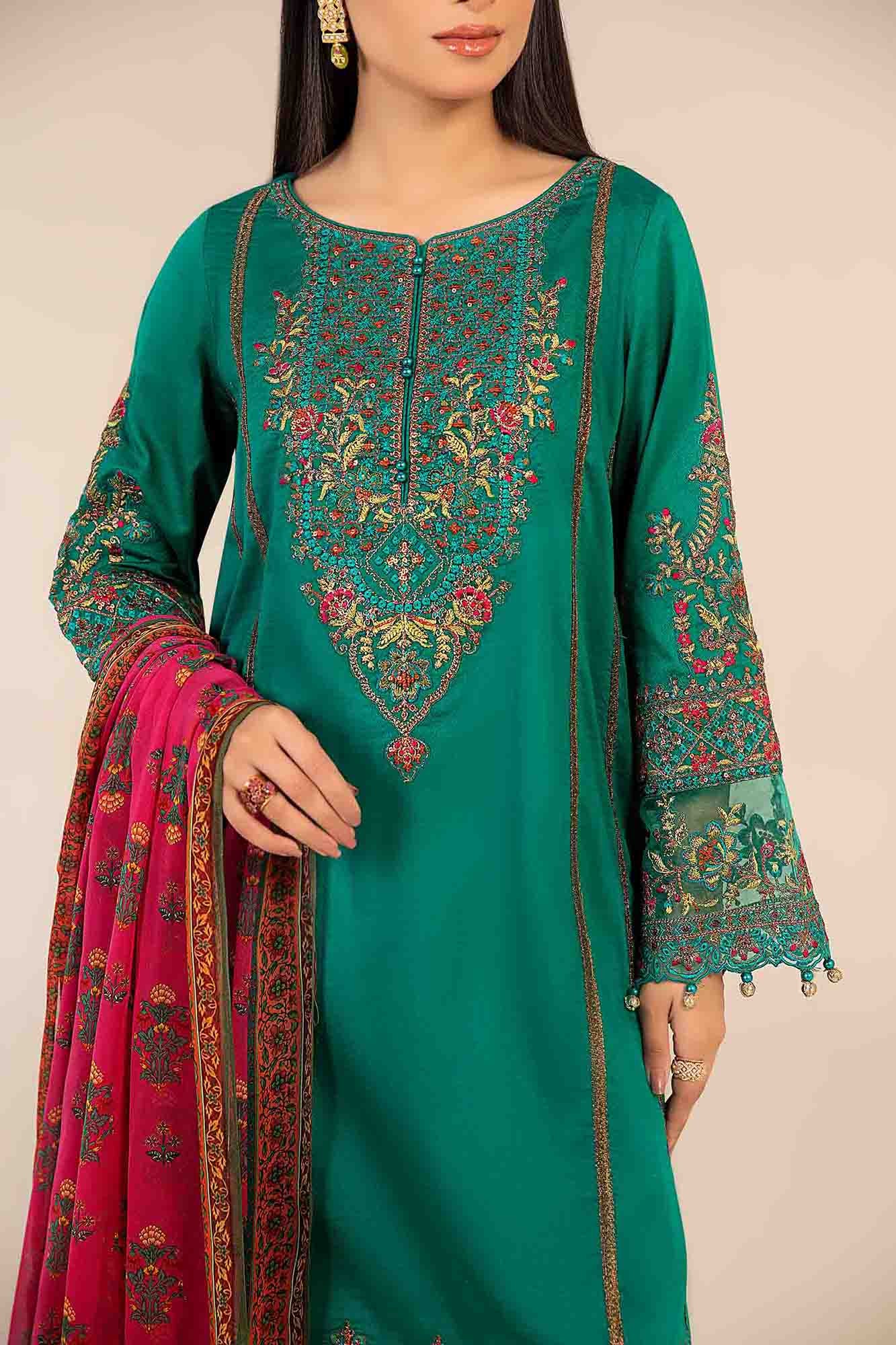 Maria B | Luxury Pret 25 | DW-EF25-06 M Emerald Green Dobby