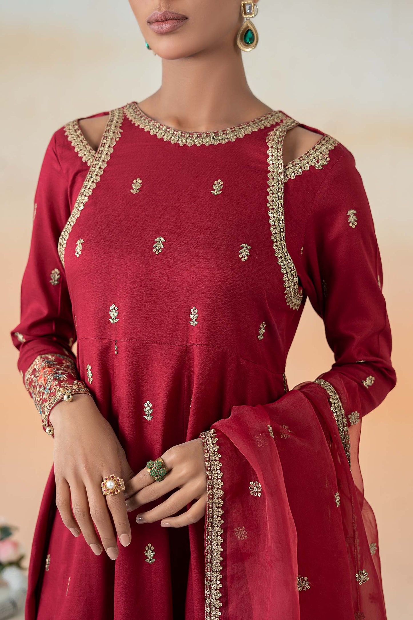 Maira B | Ready to Wear | DW-EF25-19 L Red