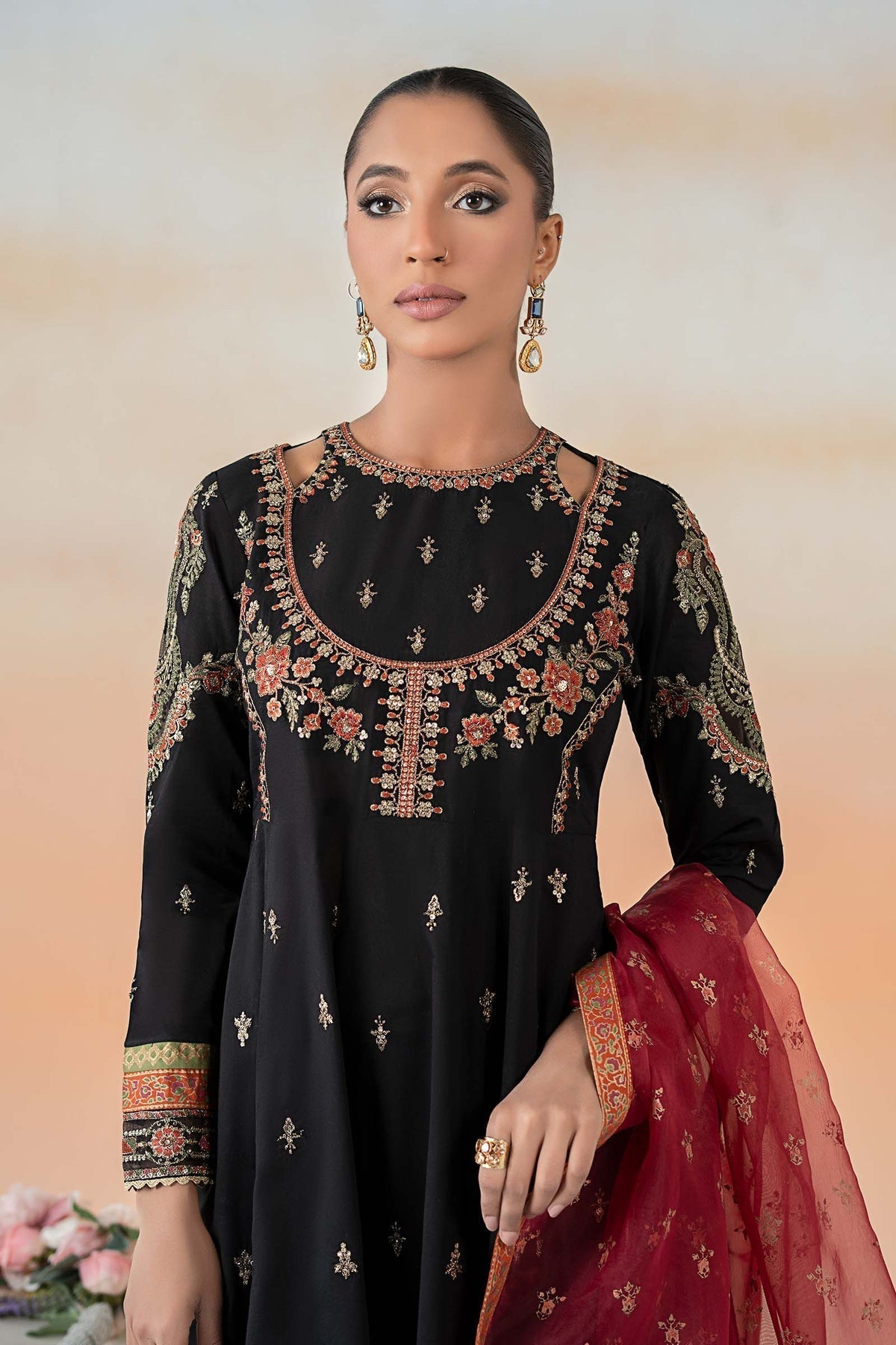 Maria B | Formal Wears | DW-EF25-60 L Black Lawn