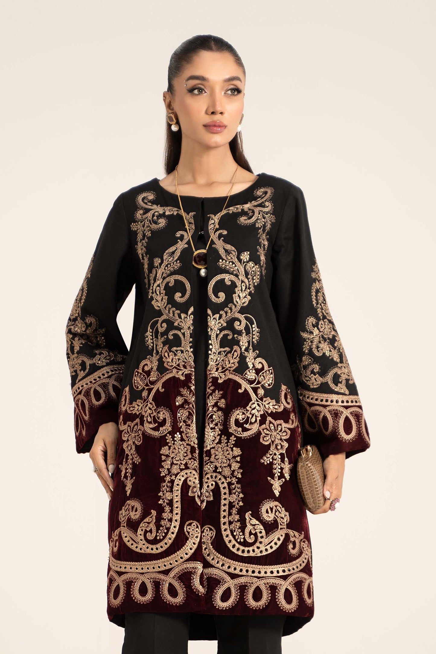 Maira B | Ready to Wear | DW-W24-113 S Maroon