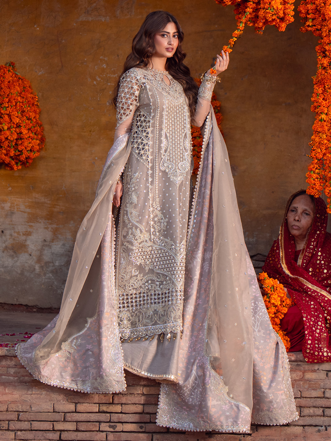 Bin Ilyas | Sona Gachi Luxury Formals | D-601 - Pakistani Designer Dress - by Bin Ilyas - Type : Ladies Clothes - 100% Original at Saira Sultan