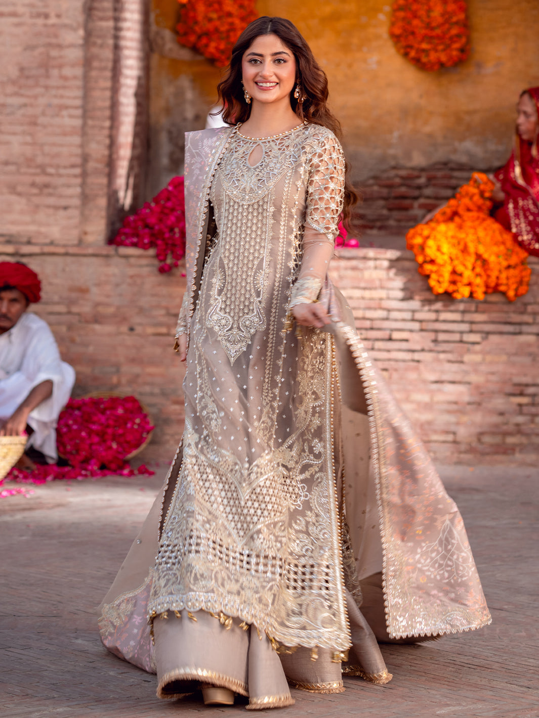 Bin Ilyas | Sona Gachi Luxury Formals | D-601 - Pakistani Designer Dress - by Bin Ilyas - Type : Ladies Clothes - 100% Original at Saira Sultan