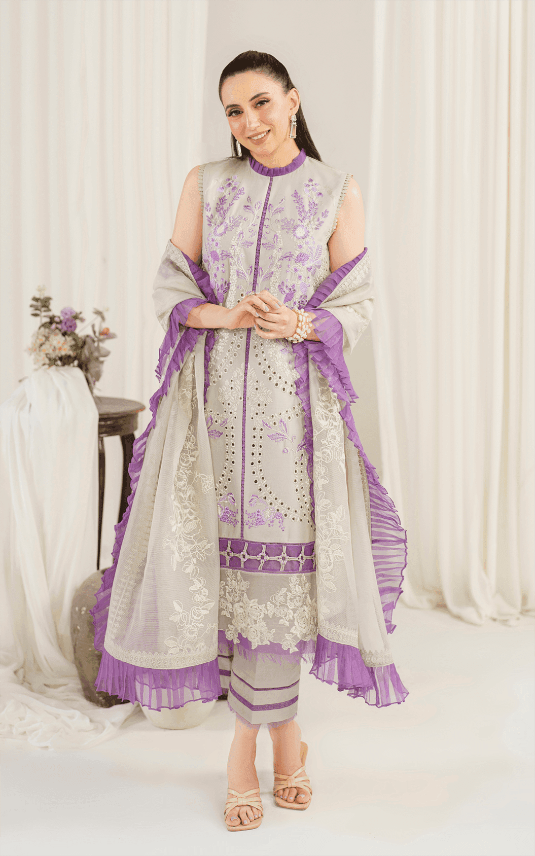Asifa and Nabeel | Pretty in Pink Limited Edition | Daphne (PP-5) - Pakistani Designer Dress - by Asifa and Nabeel | Type: Luxury - 100% Original at Saira Sultan