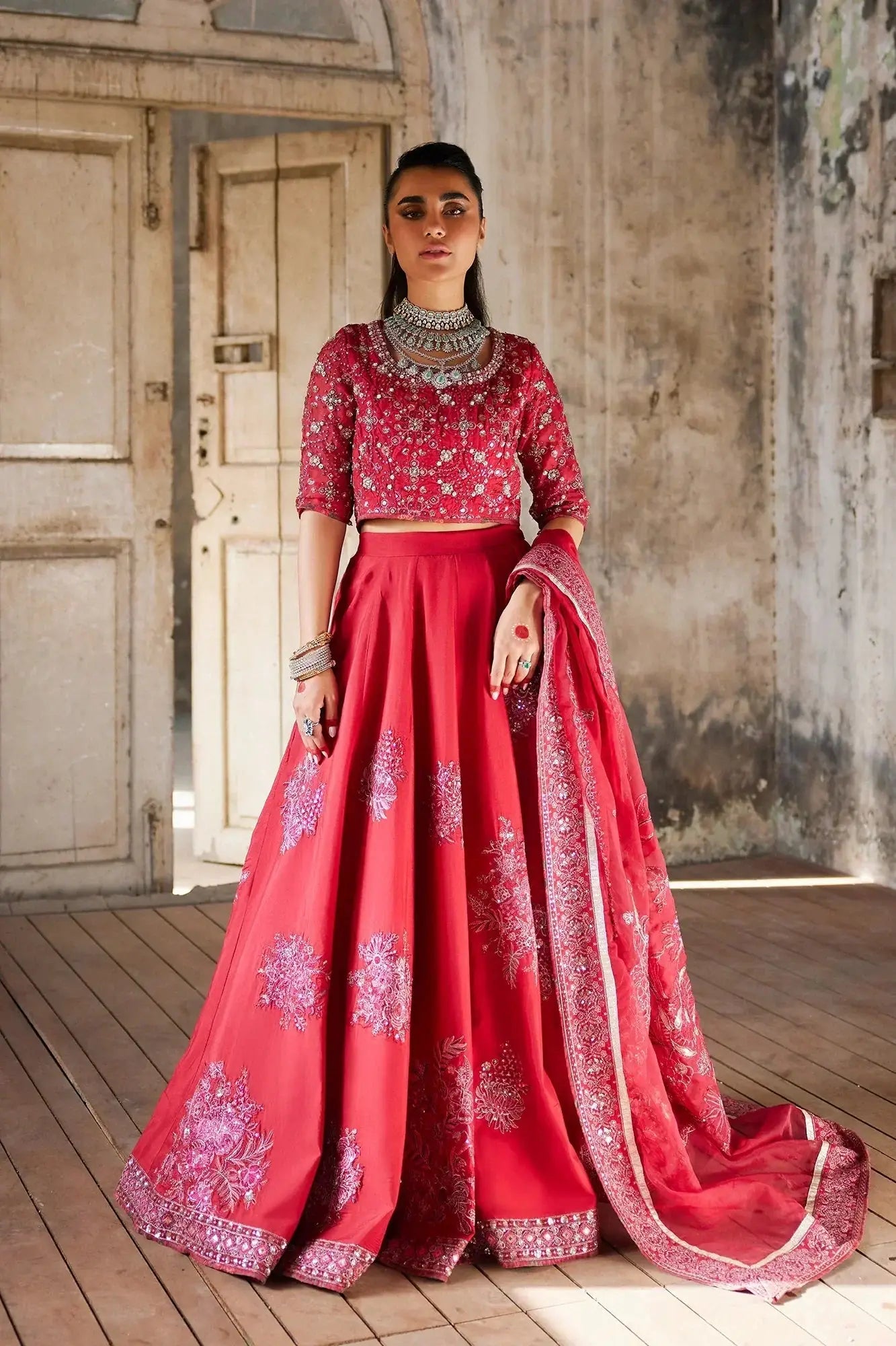 Ethnic | Luxe Formal Collection | E0021/115/307 - Pakistani Designer Dress - by Ethnic | Type: Bridal - 100% Original at Saira Sultan