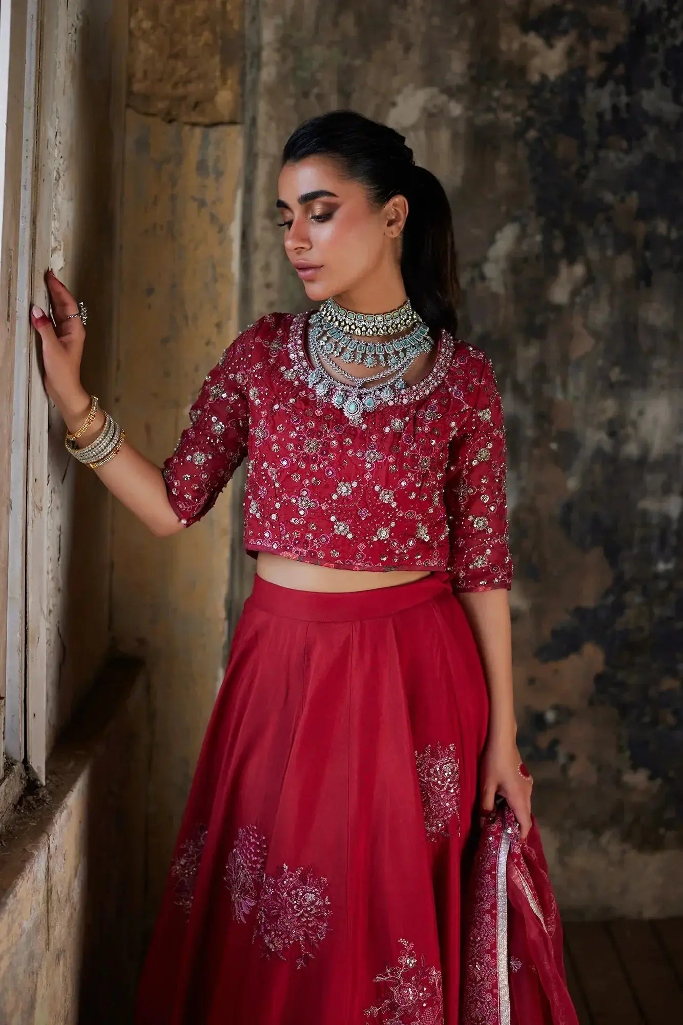 Ethnic | Luxe Formal Collection | E0021/115/307 - Pakistani Designer Dress - by Ethnic | Type: Bridal - 100% Original at Saira Sultan