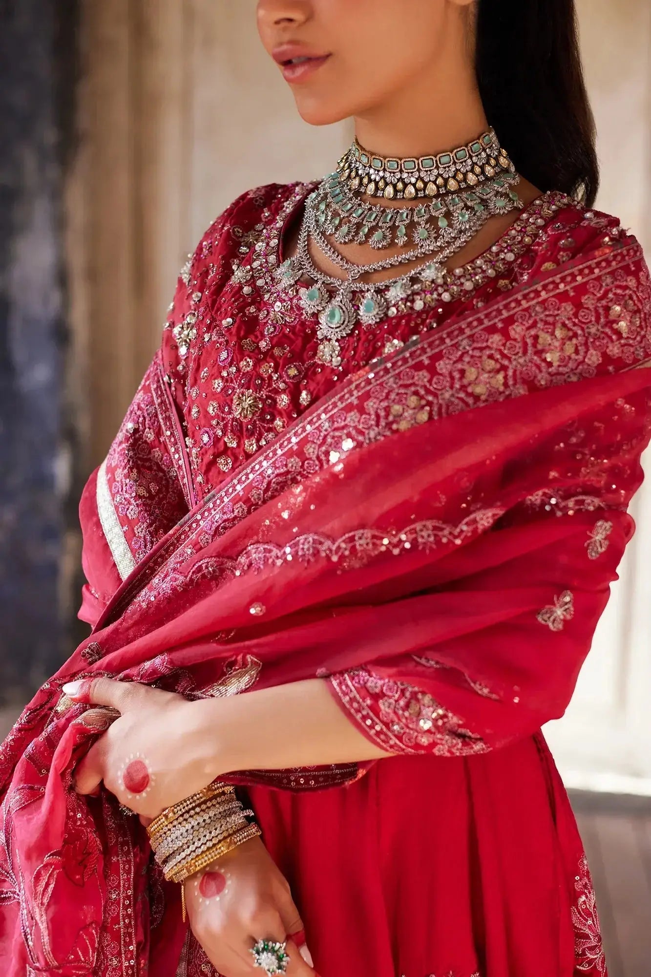 Ethnic | Luxe Formal Collection | E0021/115/307 - Pakistani Designer Dress - by Ethnic | Type: Bridal - 100% Original at Saira Sultan