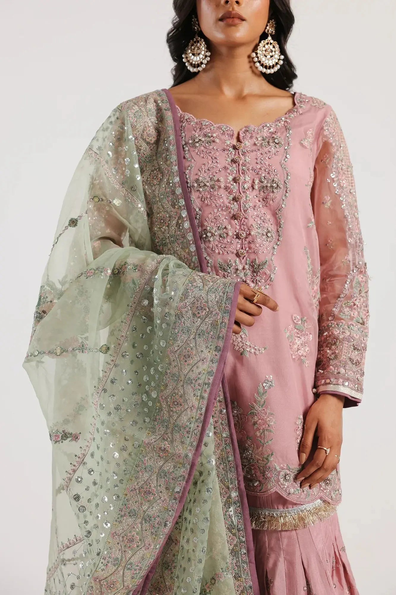 Ethnic | Luxe Formal Collection | E0023/115/401 - Pakistani Designer Dress - by Ethnic | Type: Bridal - 100% Original at Saira Sultan