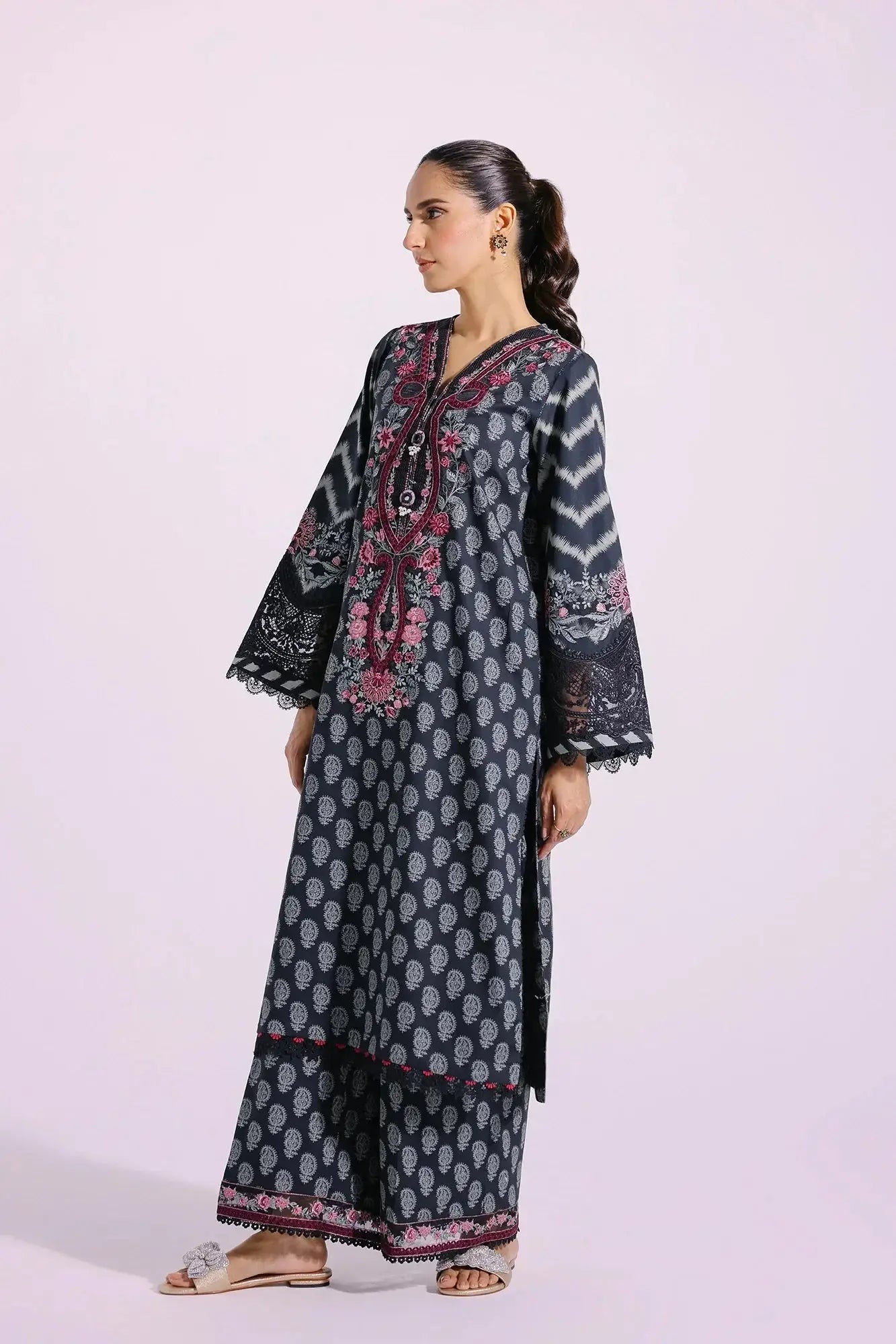 Ethnic | Rozana Collection SS 24 | E0412/203/902 - Pakistani Designer Dress - by Ethnic | Type: Luxury - 100% Original at Saira Sultan