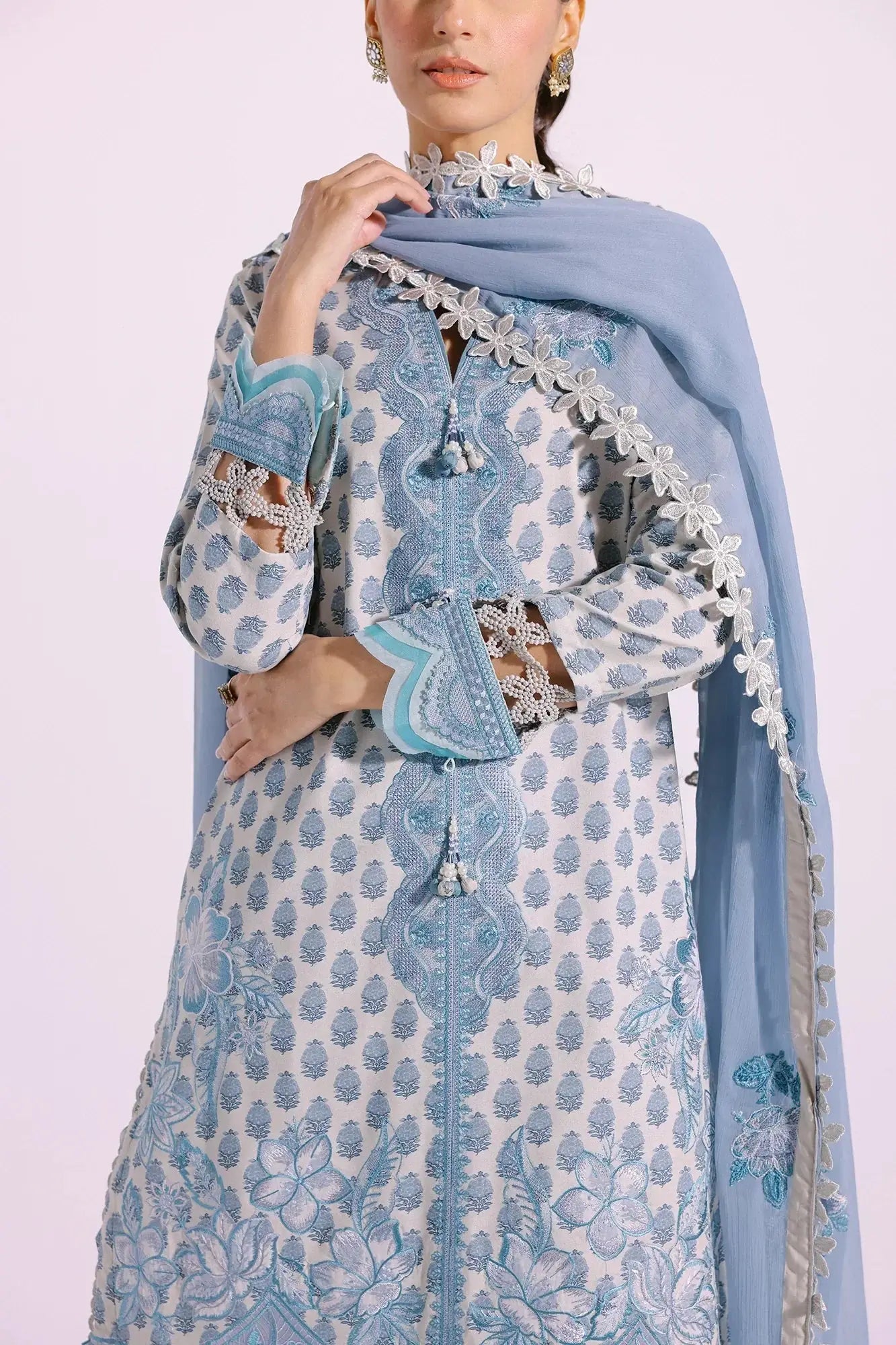 Ethnic | Rozana Collection SS 24 | E0413/203/615 - Pakistani Designer Dress - by Ethnic | Type: Luxury - 100% Original at Saira Sultan