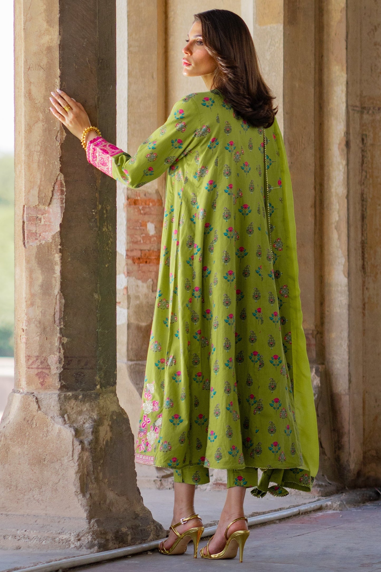 Ego | Diva Premium | ANMOL 3 PIECE S Green Cotton