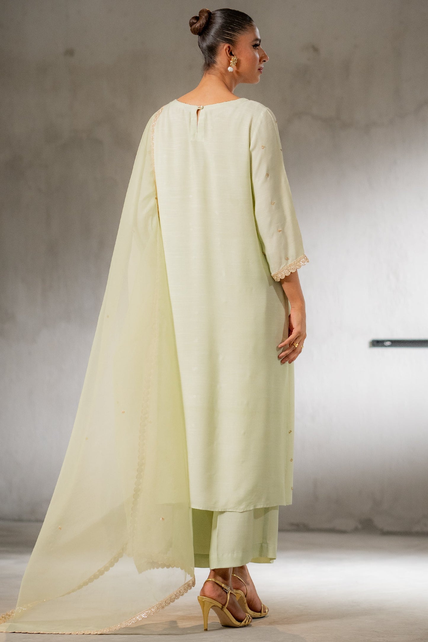 Ego | Diva Premium | BLING 3 PIECE S Mint Green Raw Silk