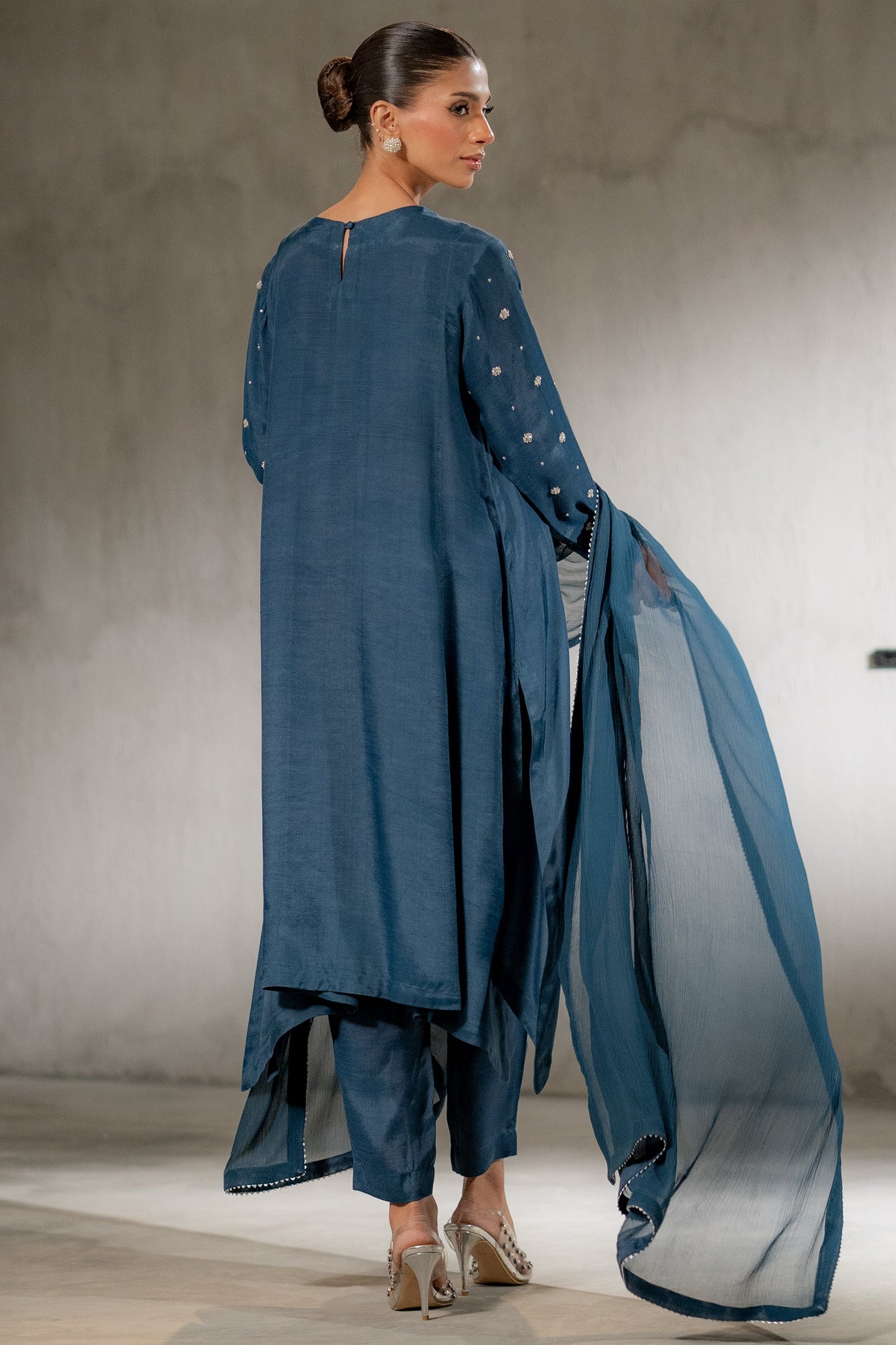 Ego | Diva Premium | SILVERITE 3 PIECE S Teal Raw Silk