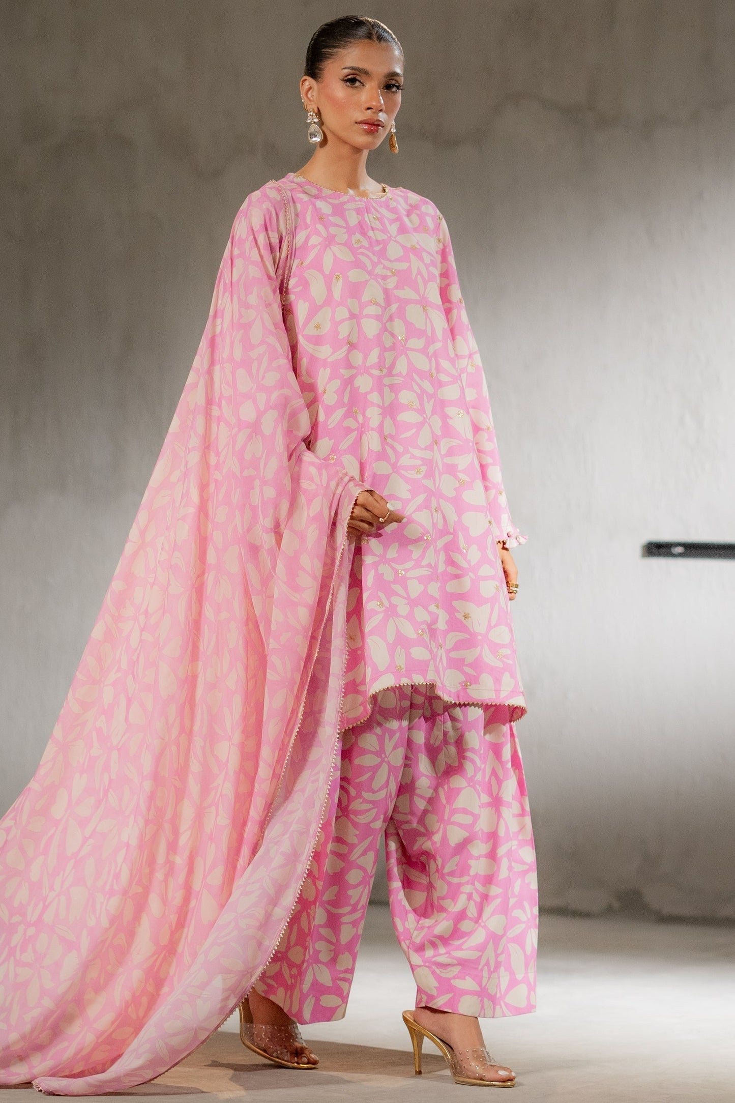 Ego | Diva Premium | JHILMIL 3 PIECE L Pink Viscose