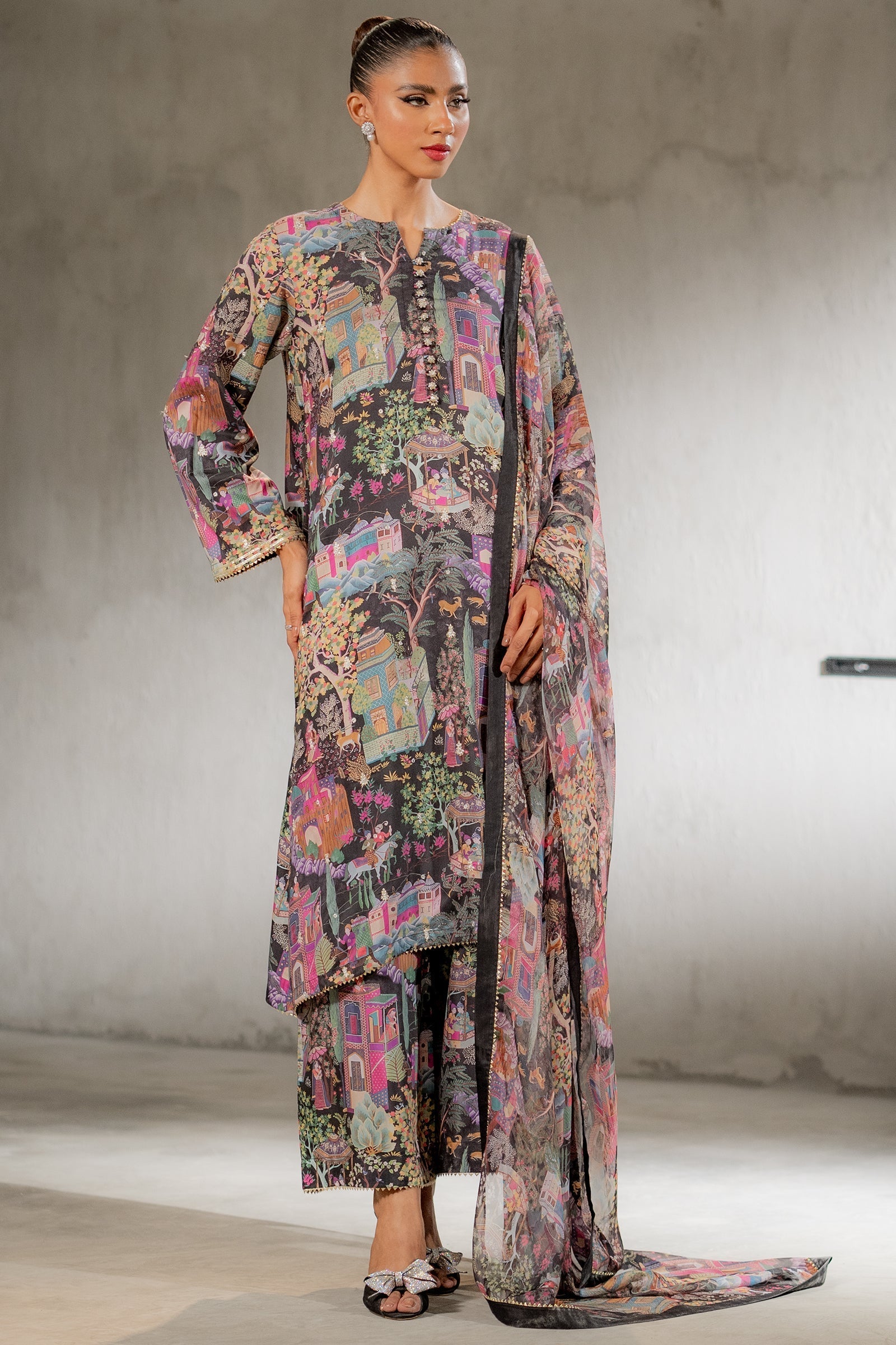 Ego | Diva Premium | KAHANI 3 PIECE XS Black Viscose