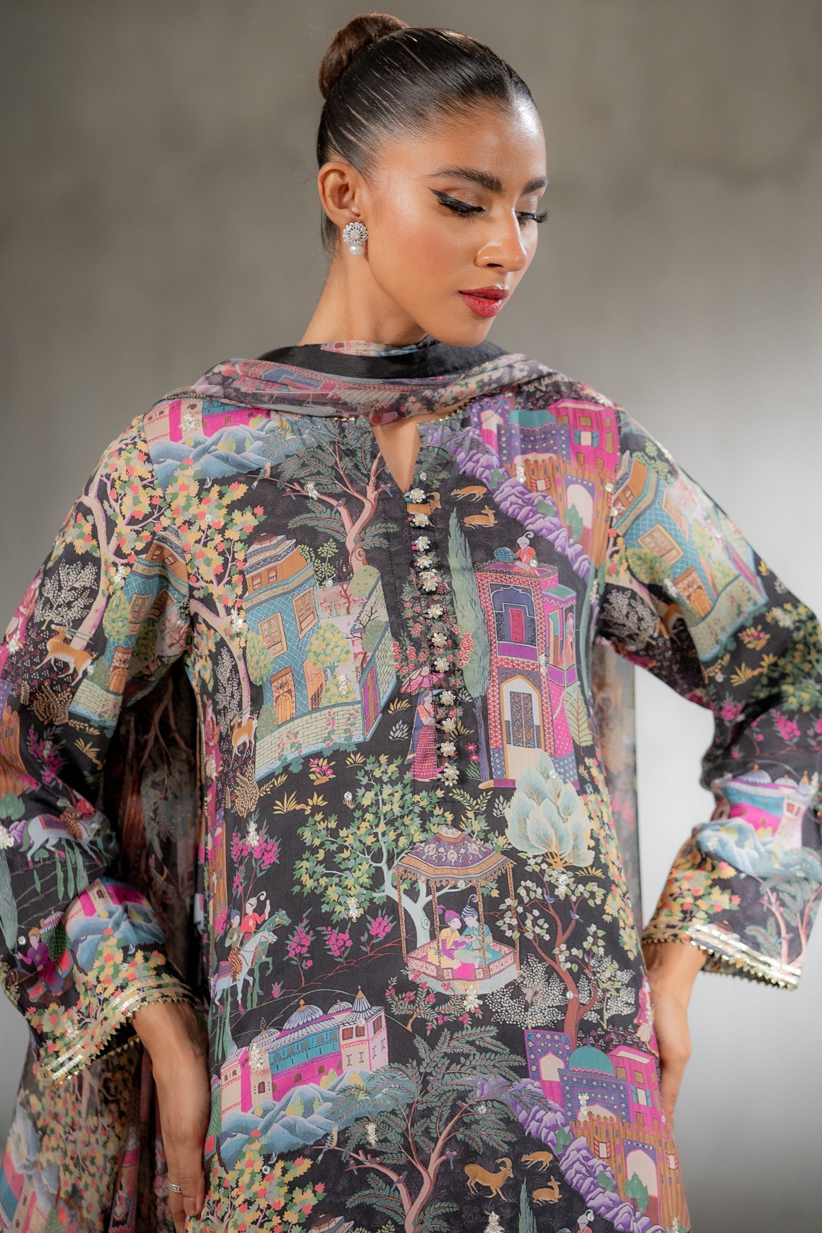 Ego | Diva Premium | KAHANI 3 PIECE M Black Viscose