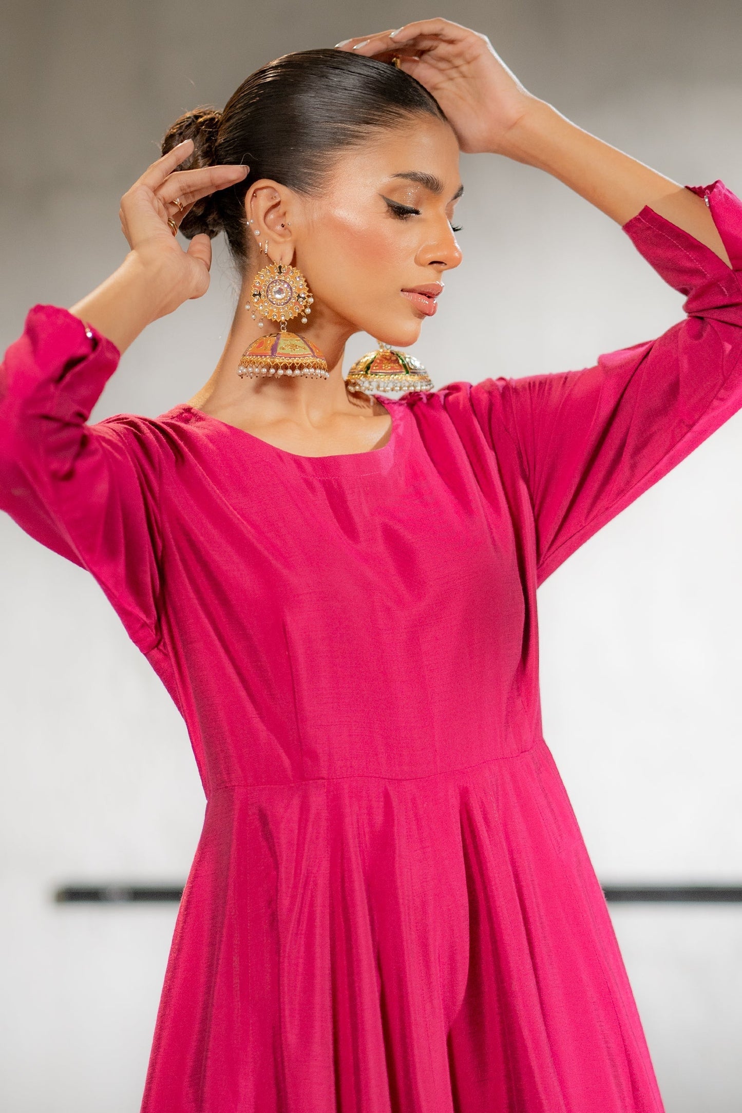 Ego | Diva Premium | ELEPHANT ARMY 1 PIECE M Magenta Cotton Silk