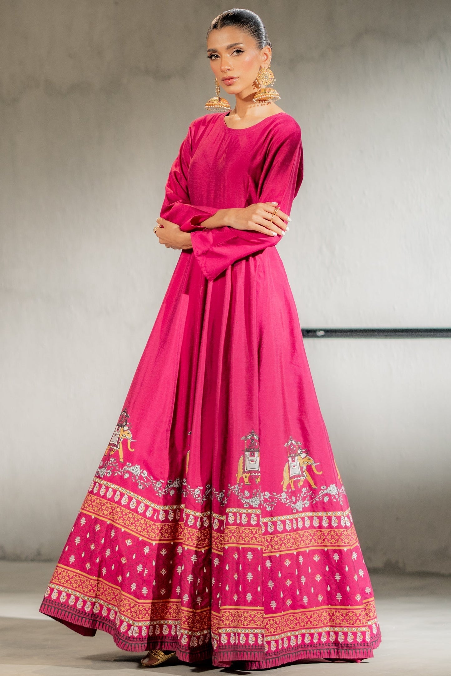 Ego | Diva Premium | ELEPHANT ARMY 1 PIECE XS Magenta Cotton Silk
