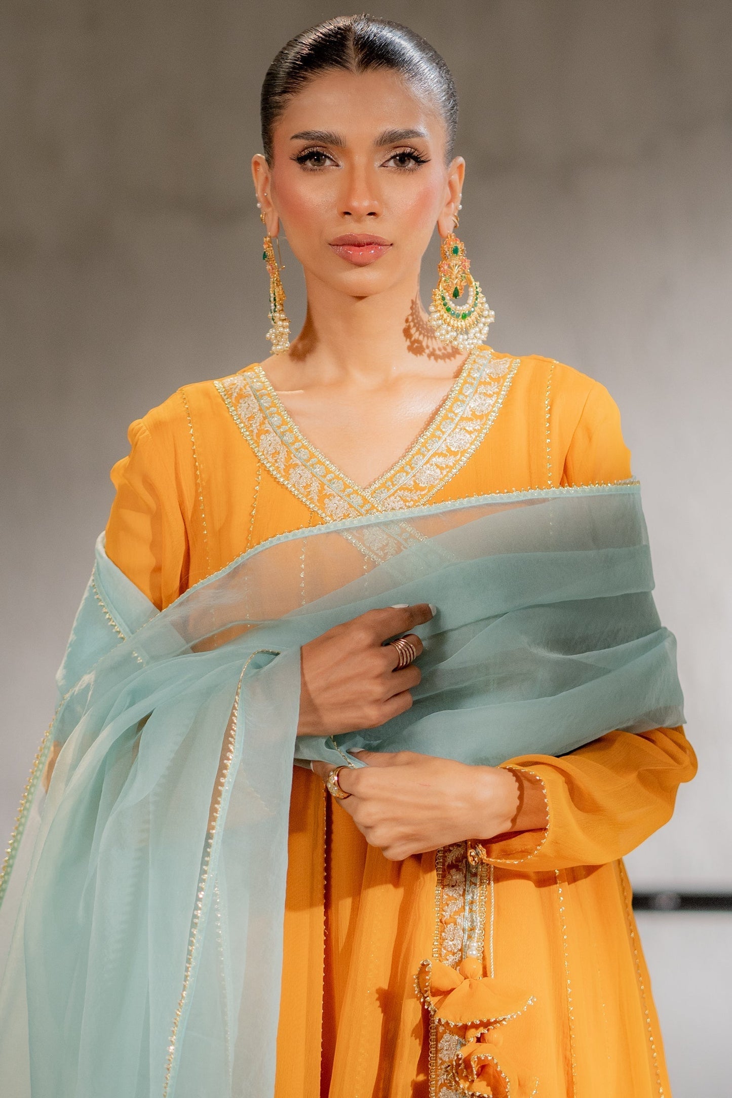 Ego | Diva Premium | FIREFLY 3 PIECE M Mustard Chiffon