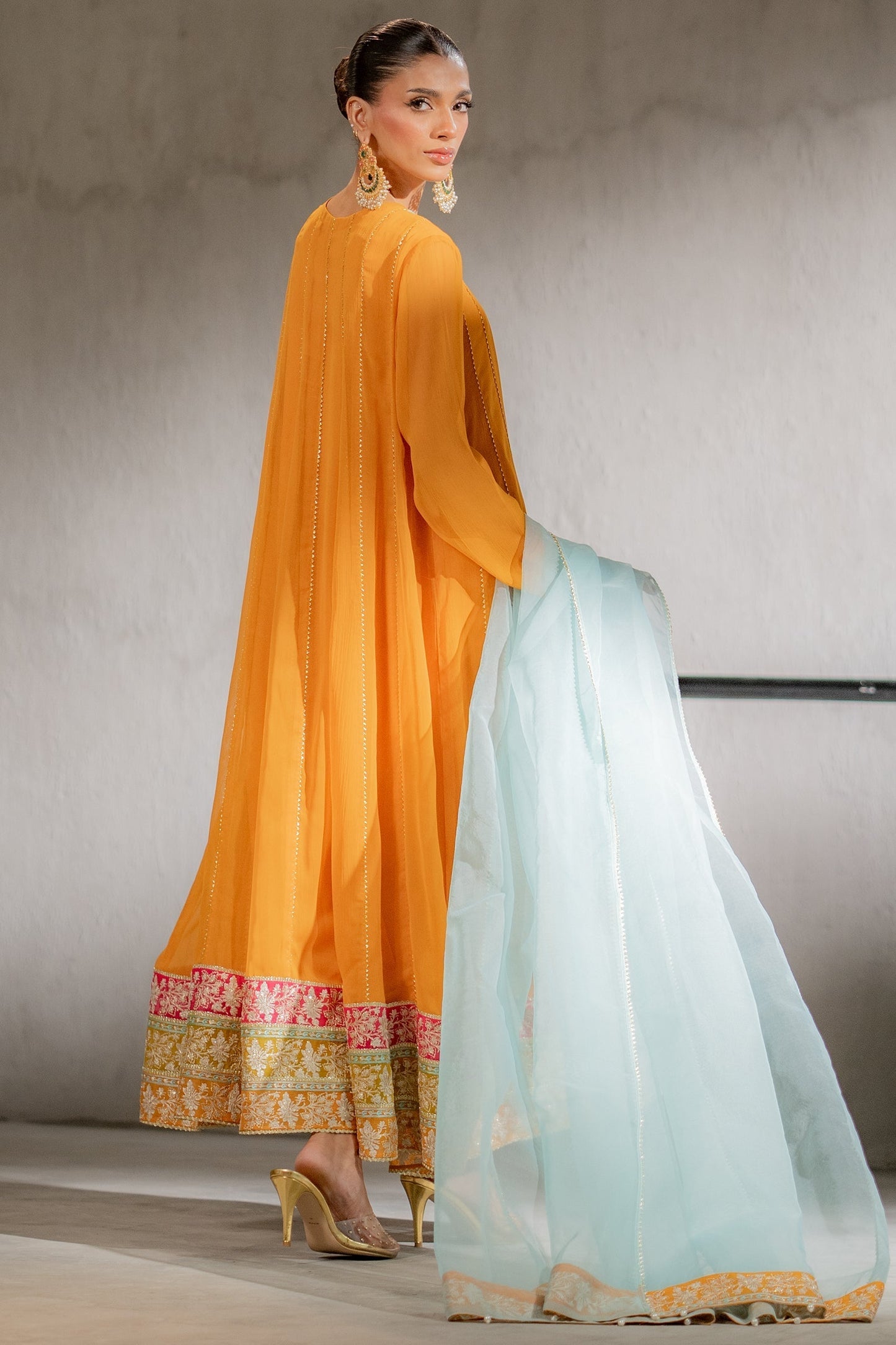 Ego | Diva Premium | FIREFLY 3 PIECE S Mustard Chiffon