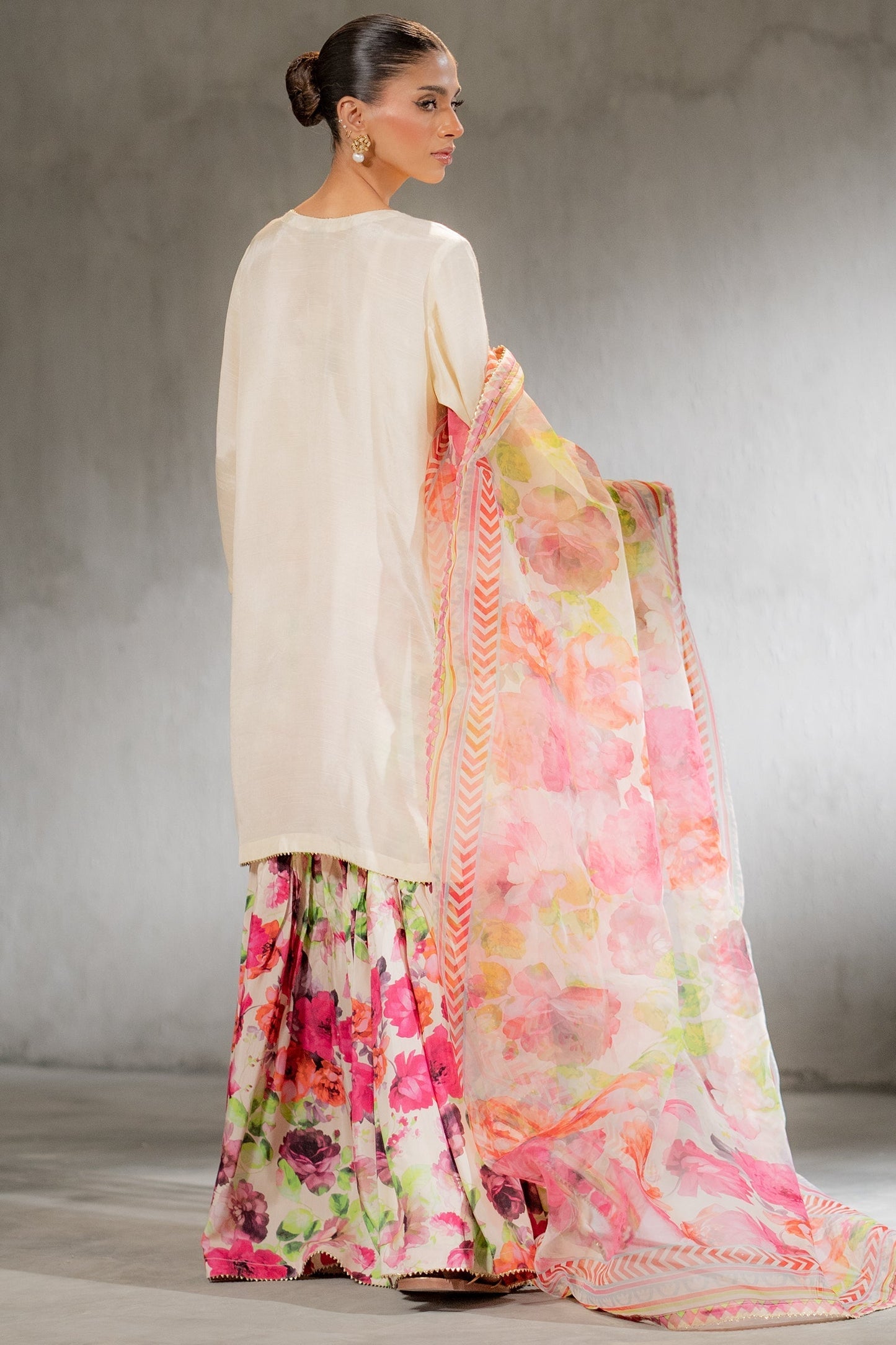 Ego | Diva Premium | FULL BLOOM 3 PIECE S Off White Raw Silk